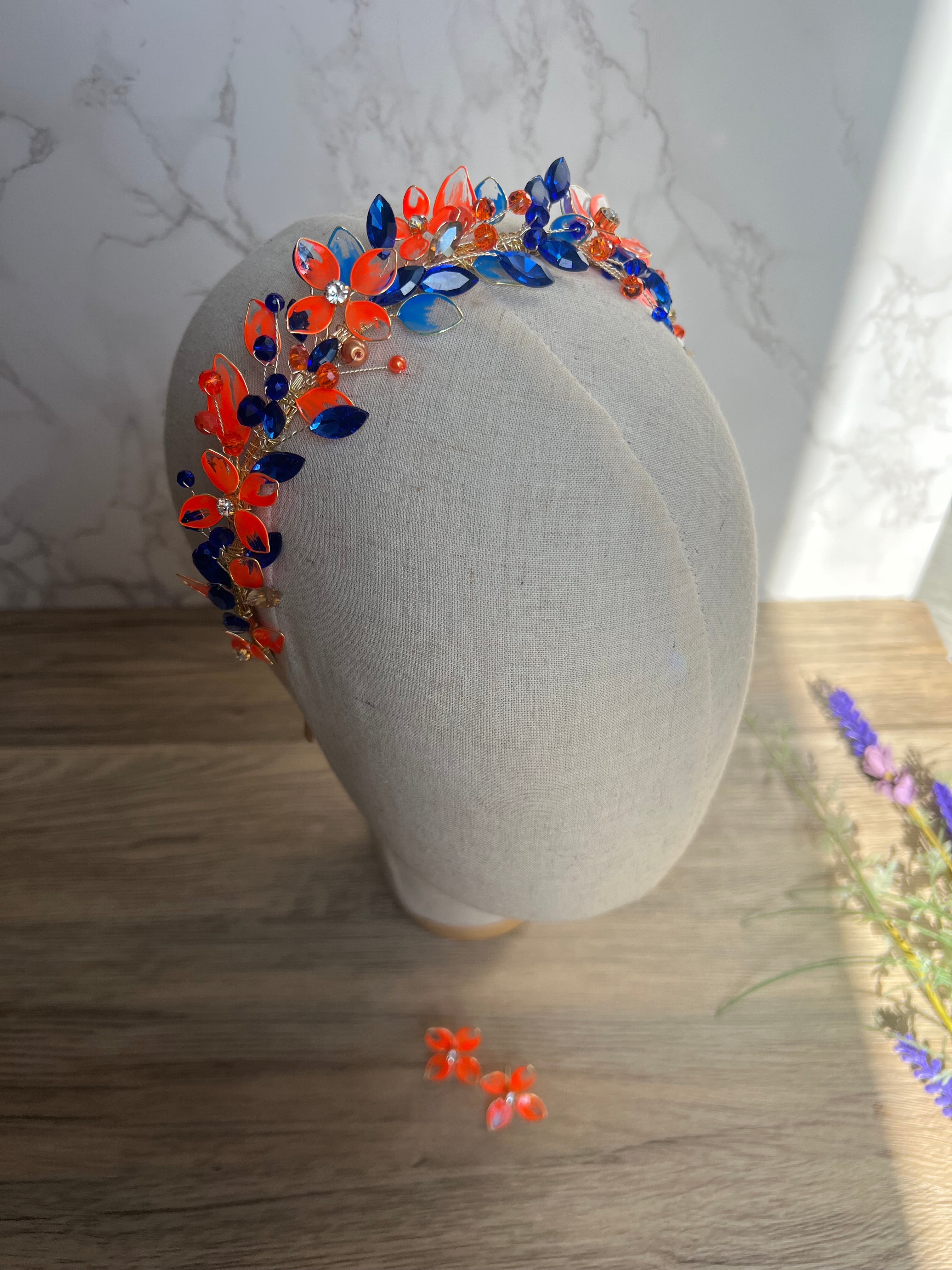 Blue and Orange Halo Blue and Orange Halo Precius pearls