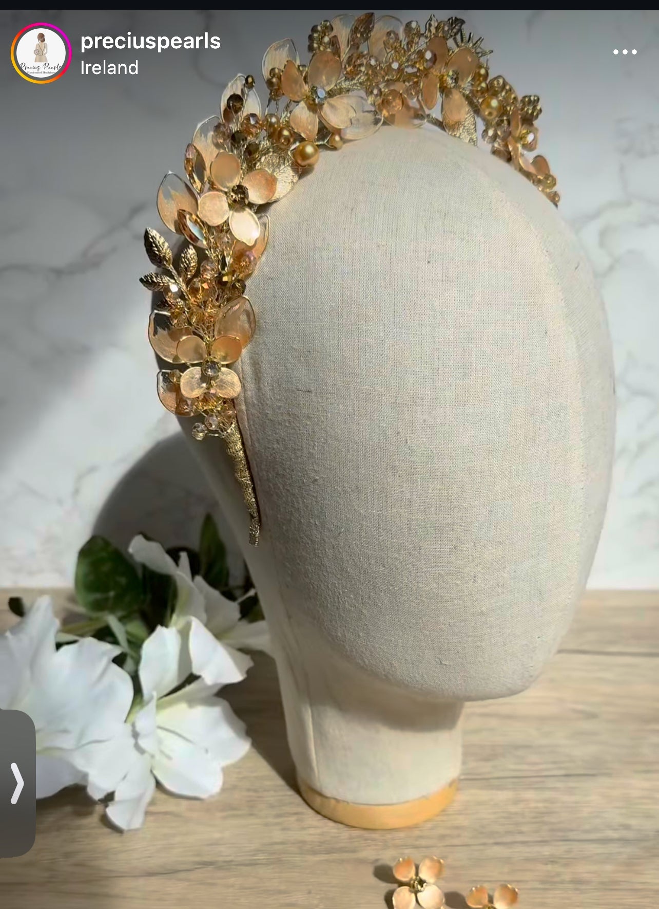 Golden detail halo Heapdiece Golden detail halo Heapdiece Precius pearls