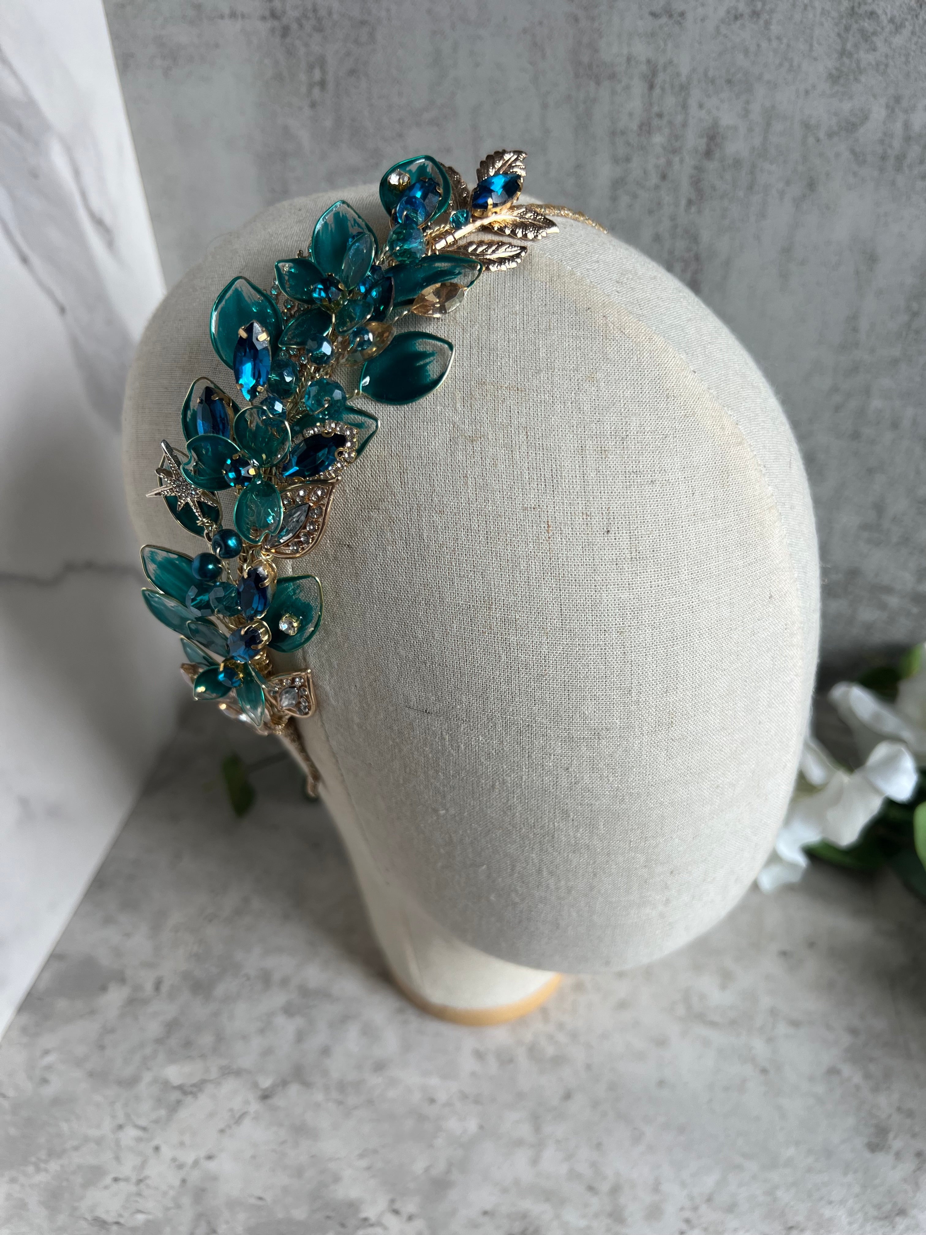 Teal Teal Precius pearls