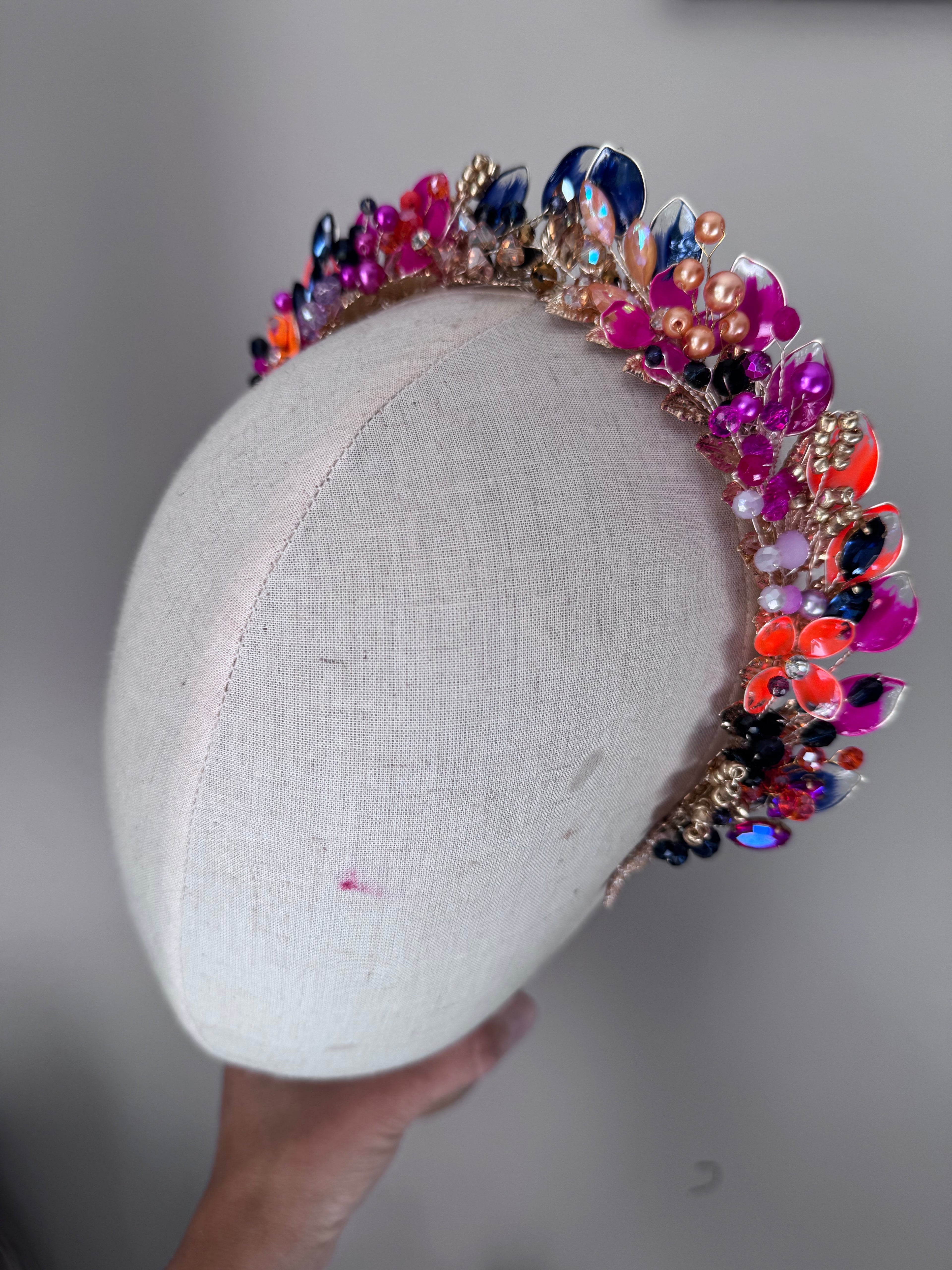 Navy, Fucshia and Orange Navy, Fucshia and Orange Precius pearls