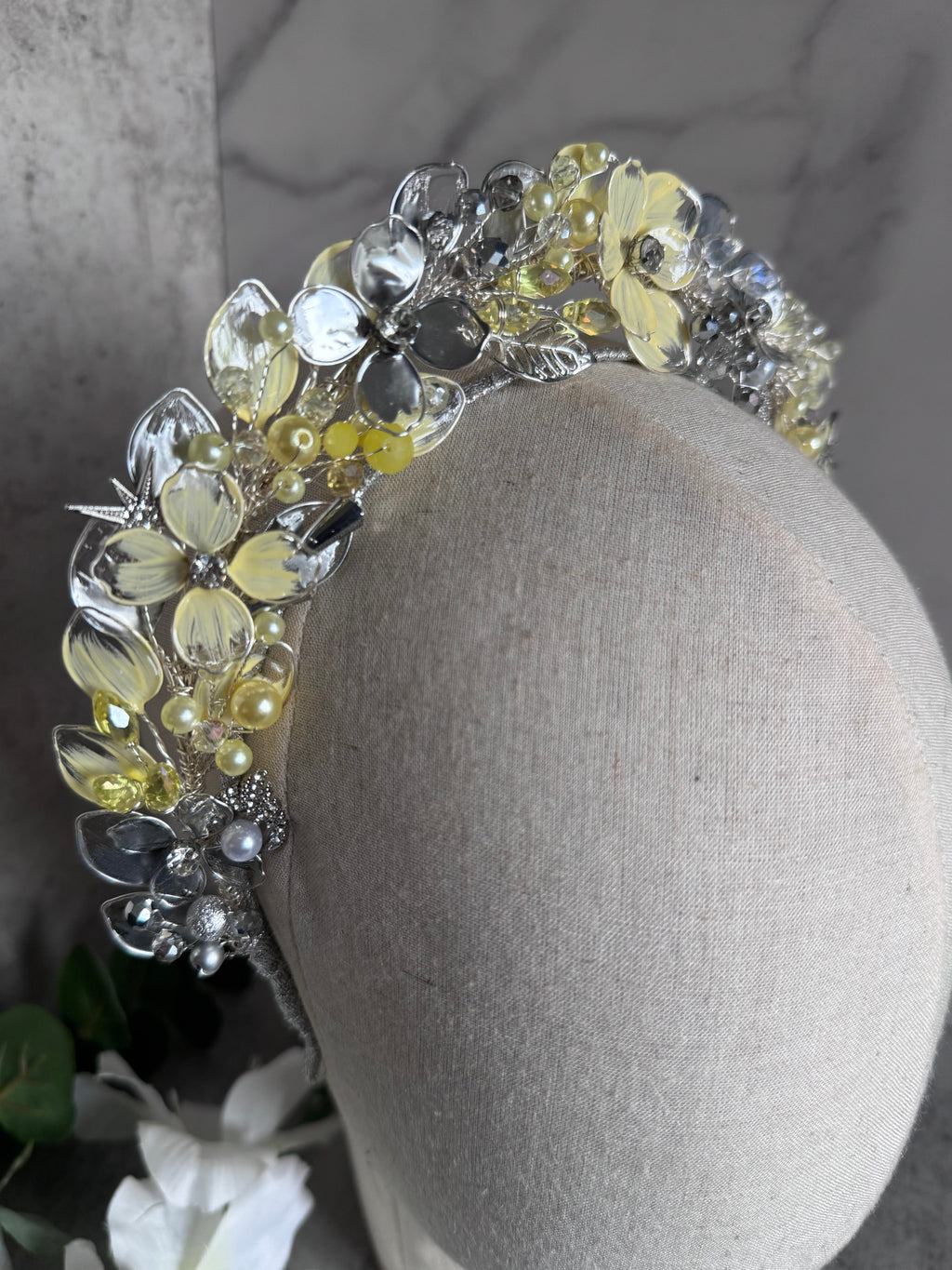 Yellow and Silver Yellow and Silver Precius pearls