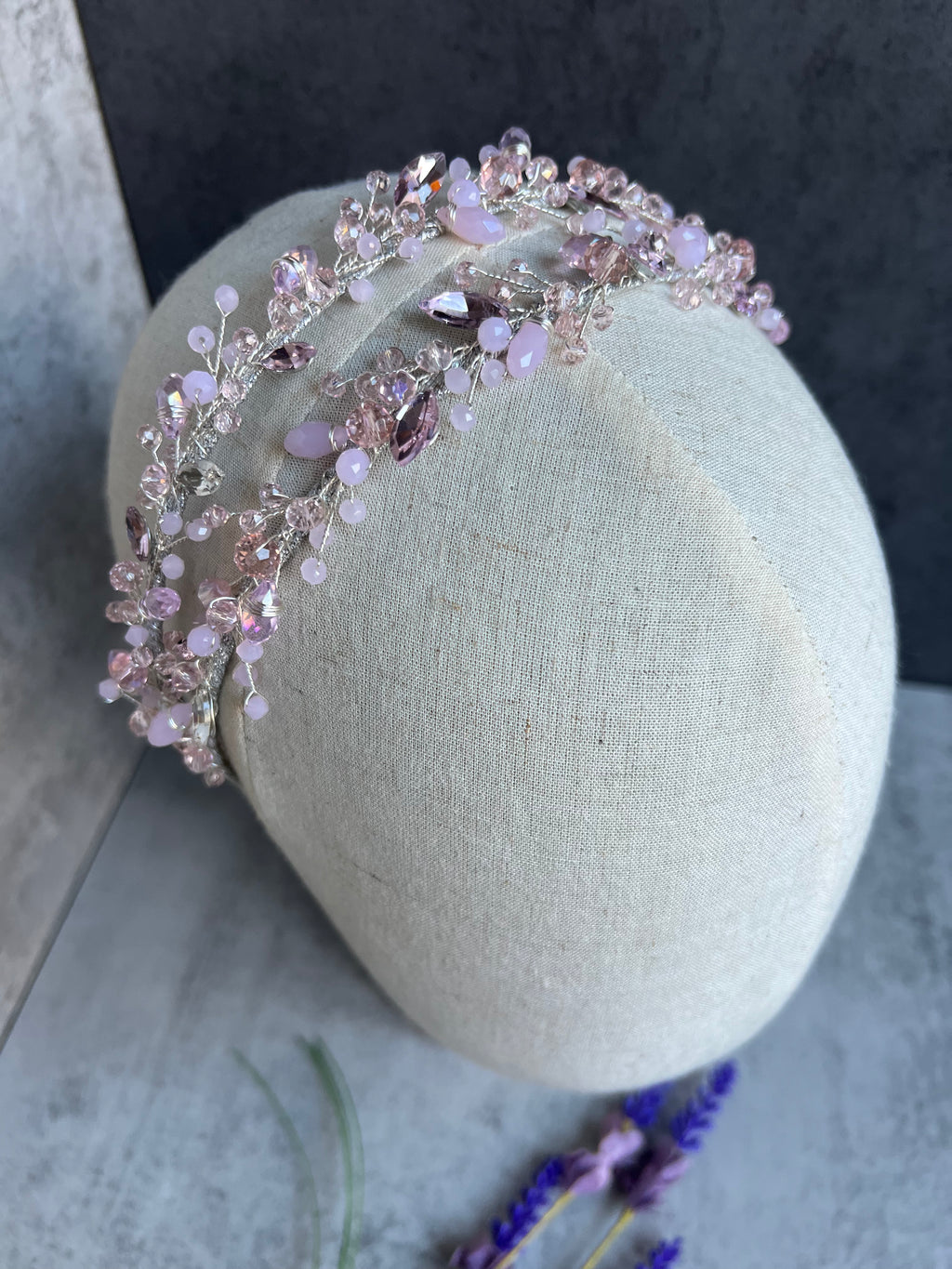 Bella Double bridal crown Bella Double bridal crown Precius pearls