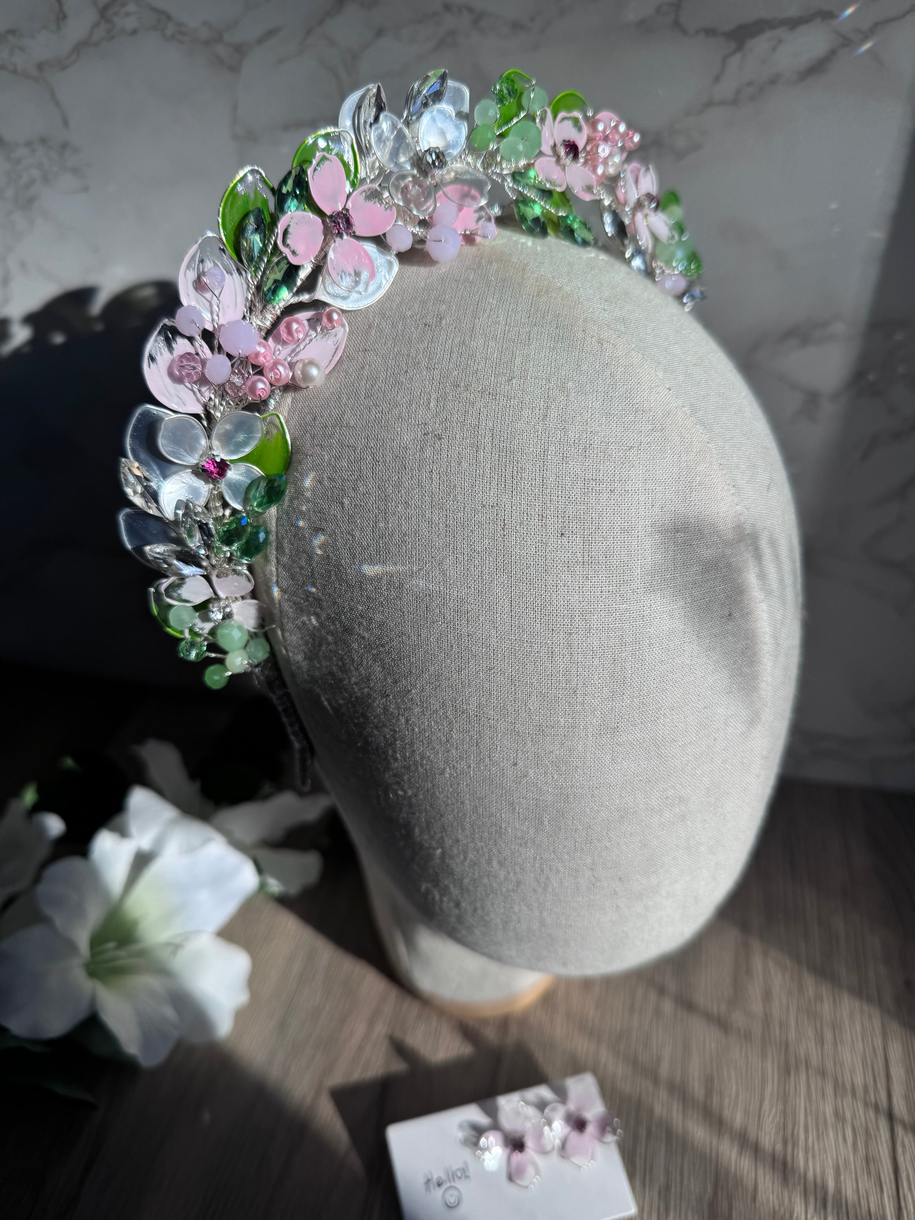 Light pink and Green Light pink and Green Precius pearls