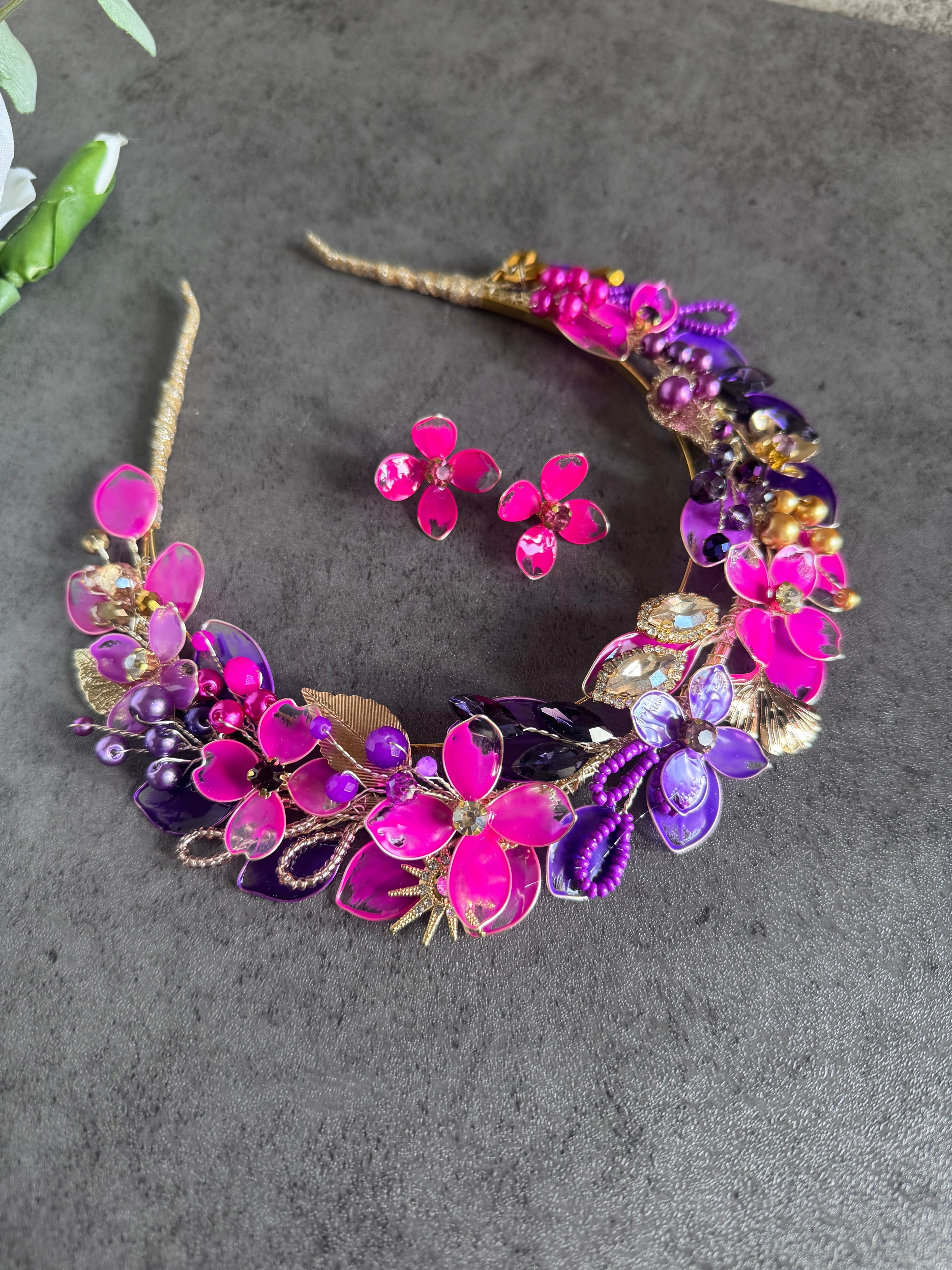 Magenta and Purple Magenta and Purple Precius pearls