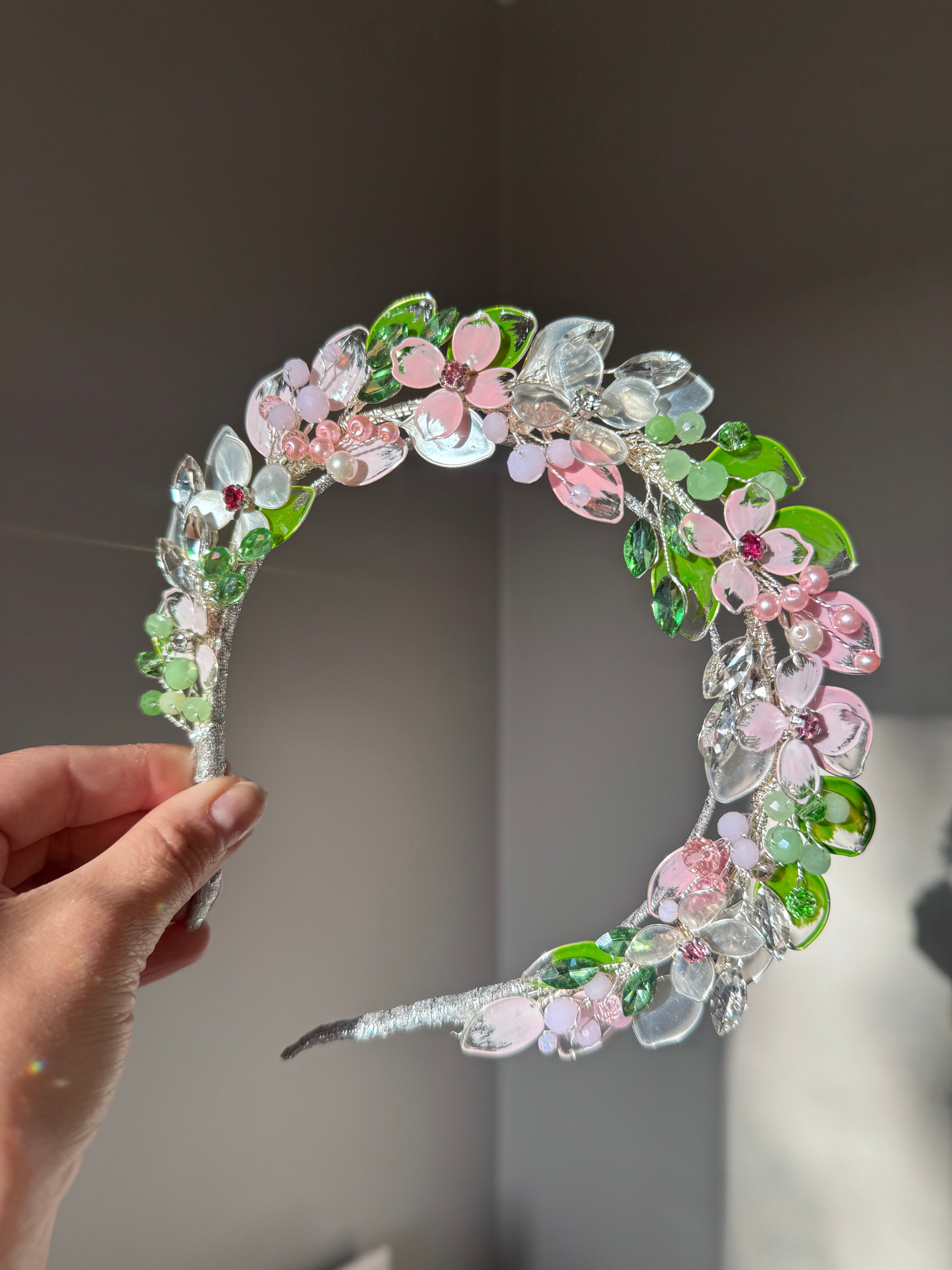Light pink and Green Light pink and Green Precius pearls