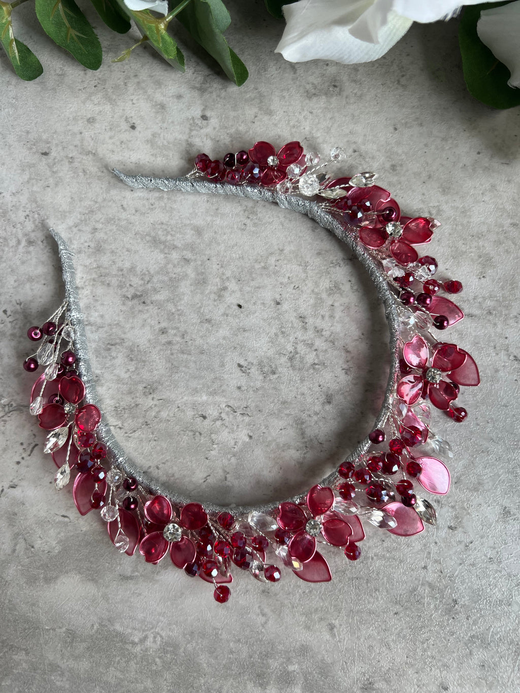 Burgundy and Crystal Burgundy and Crystal Precius pearls