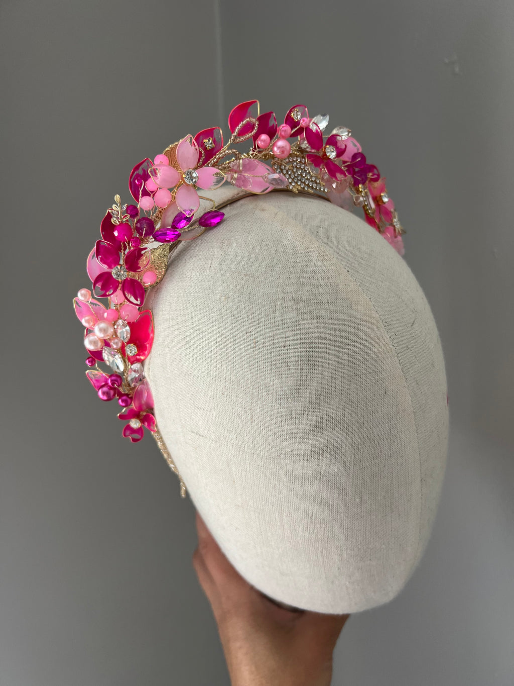 Fucshia and Pink Halo Fucshia and Pink Halo Precius pearls