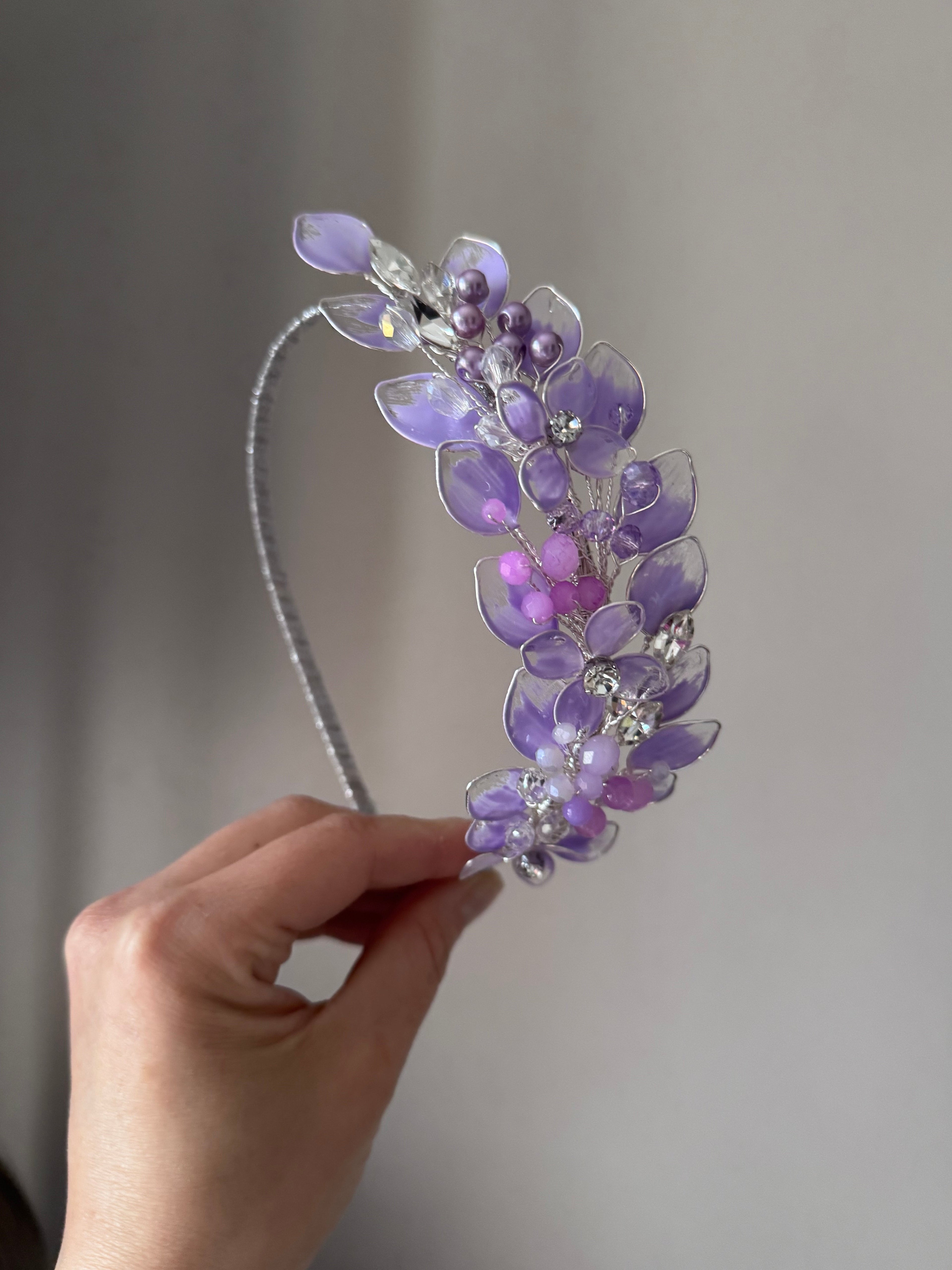 Lilac and Silver Lilac and Silver Precius pearls