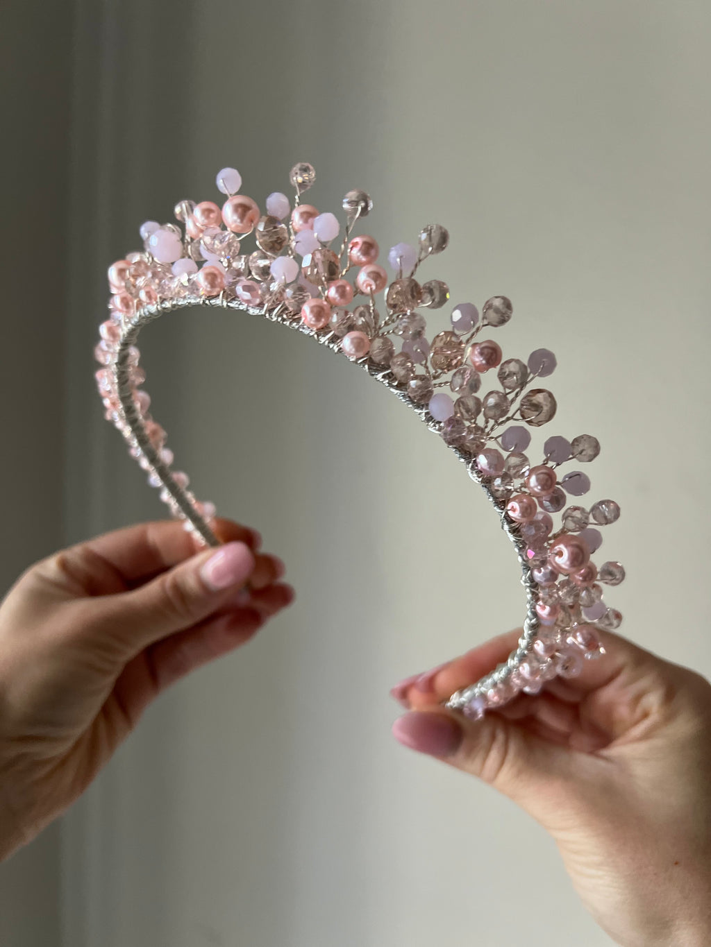 Medium height tiara Medium height tiara Precius pearls