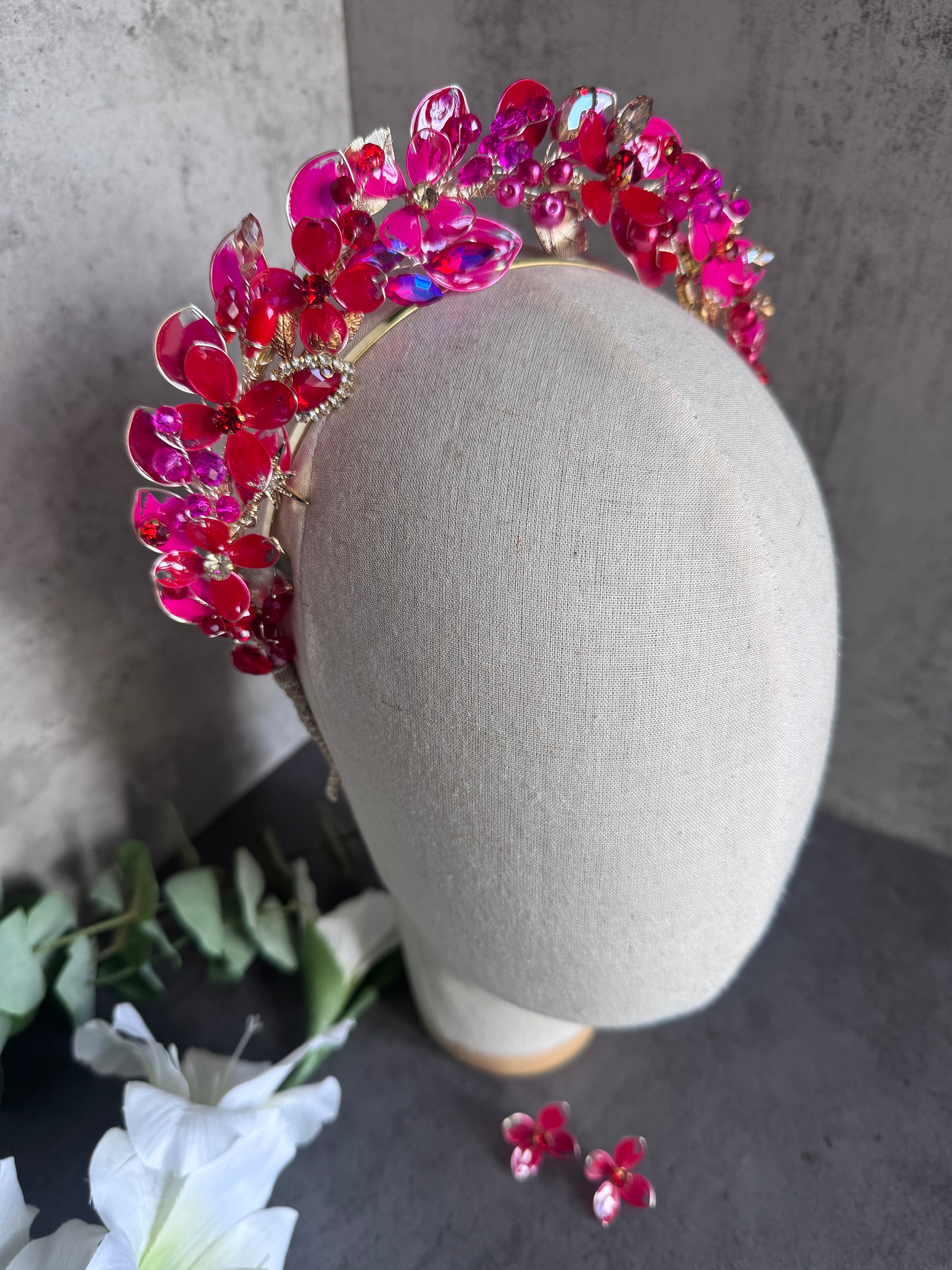 Red and Fucshia Red and Fucshia Precius pearls