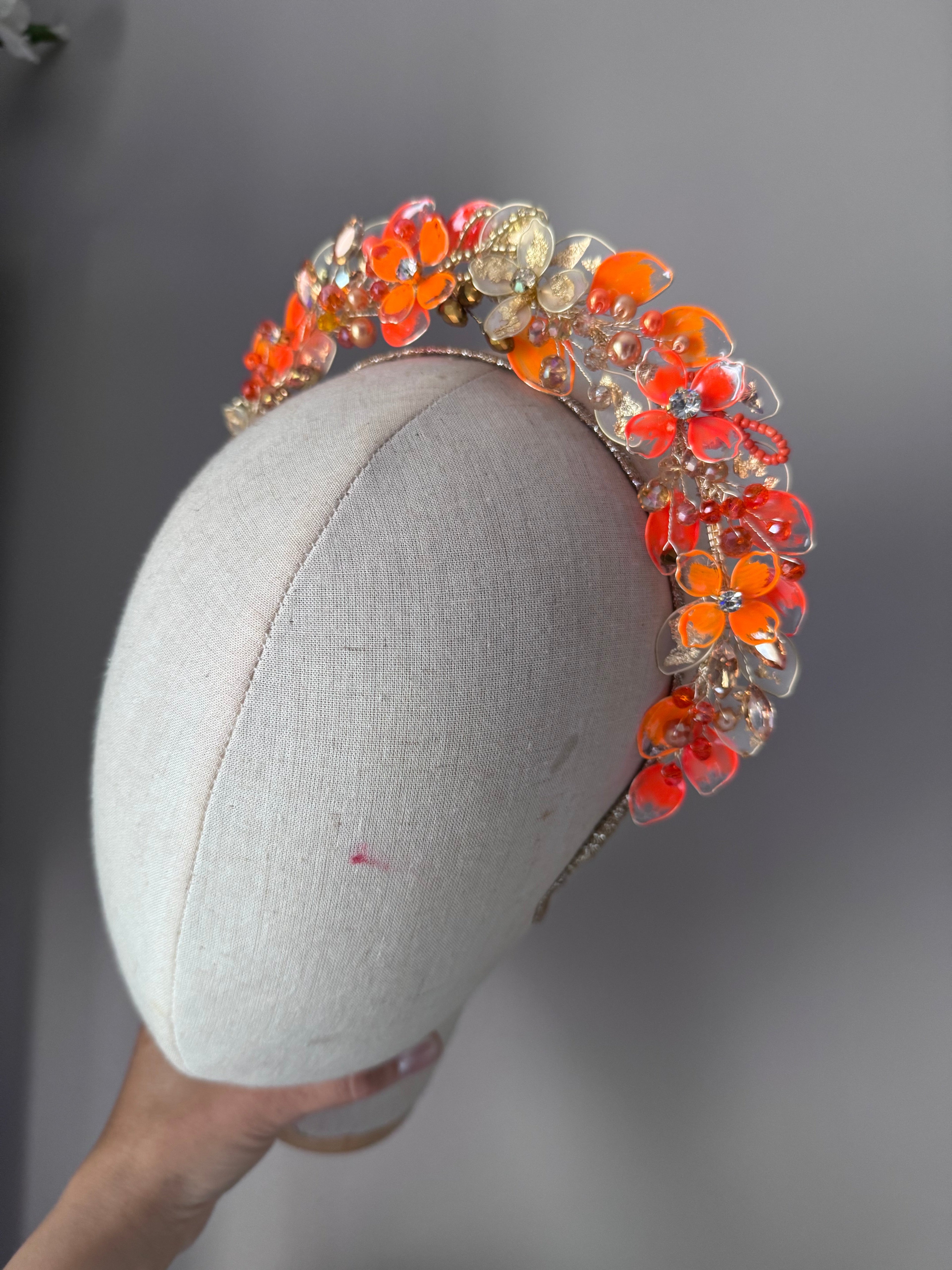 Orange and Frosted Gold Orange and Frosted Gold Precius pearls
