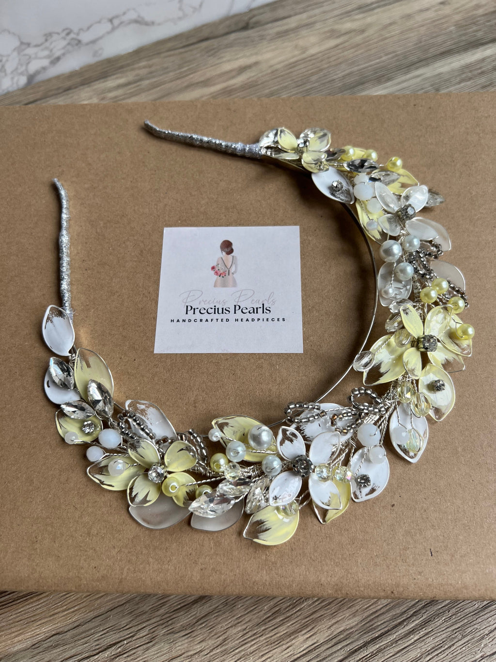 Light Yellow and White halo Light Yellow and White halo Precius pearls