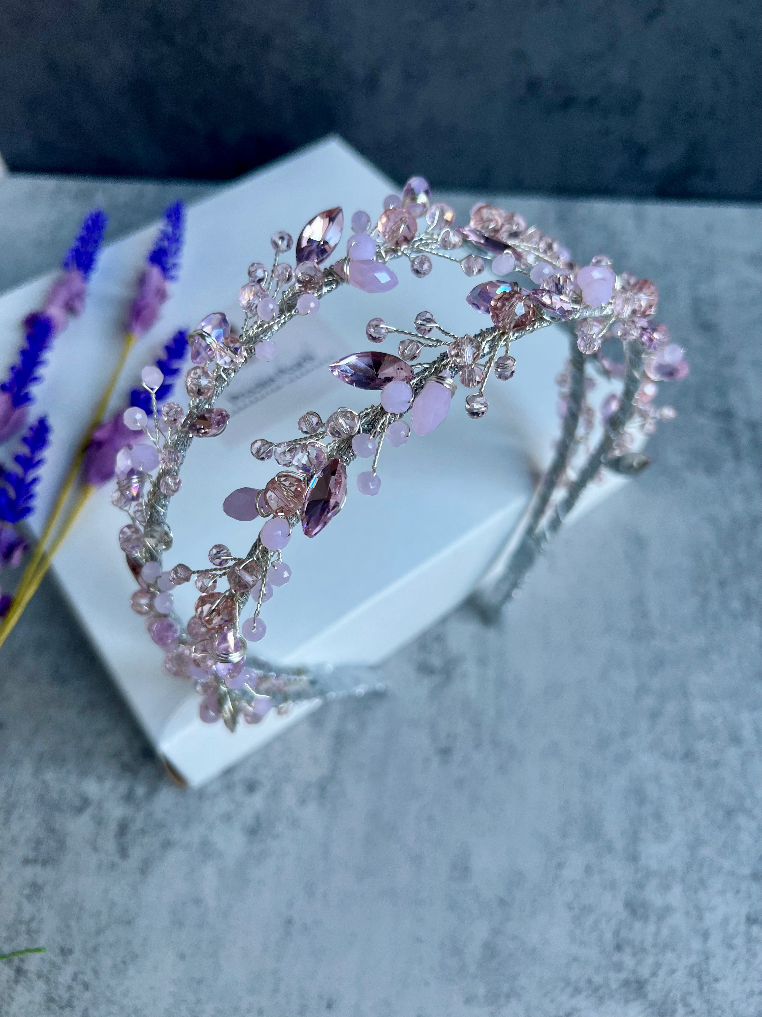 Bella Double bridal crown Bella Double bridal crown Precius pearls
