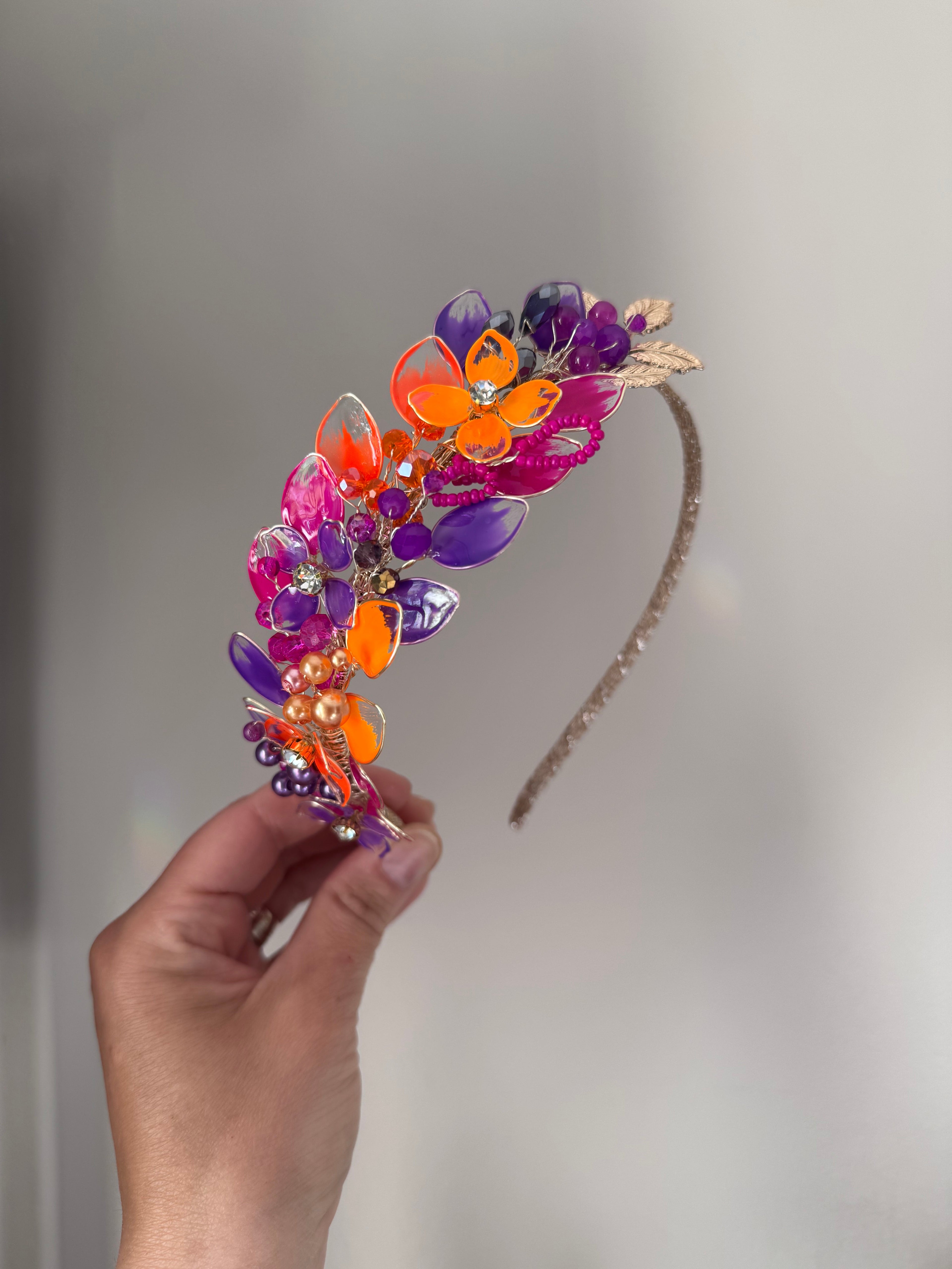 Orange, Fucshia and Purple Orange, Fucshia and Purple Precius pearls