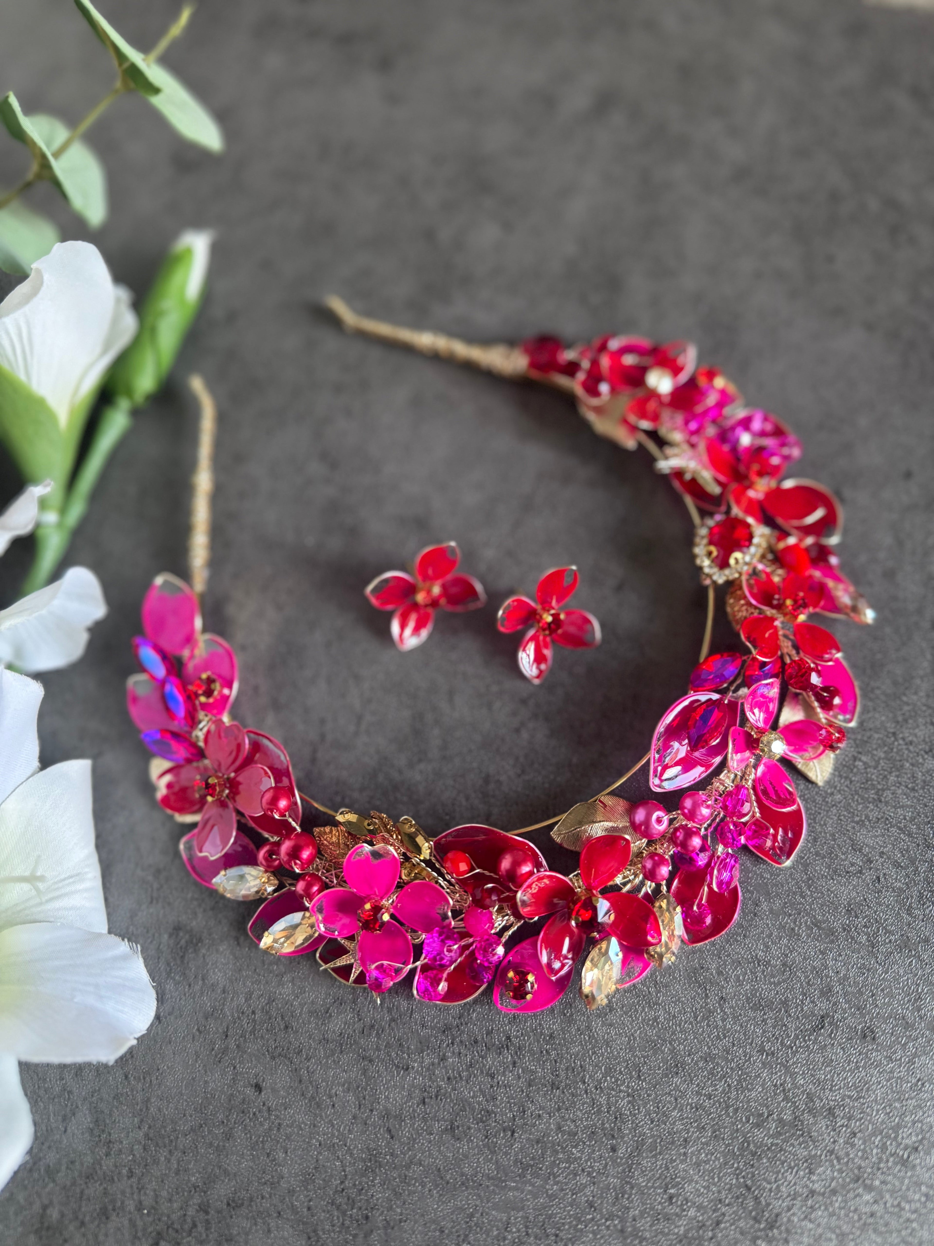 Red and Fucshia Red and Fucshia Precius pearls