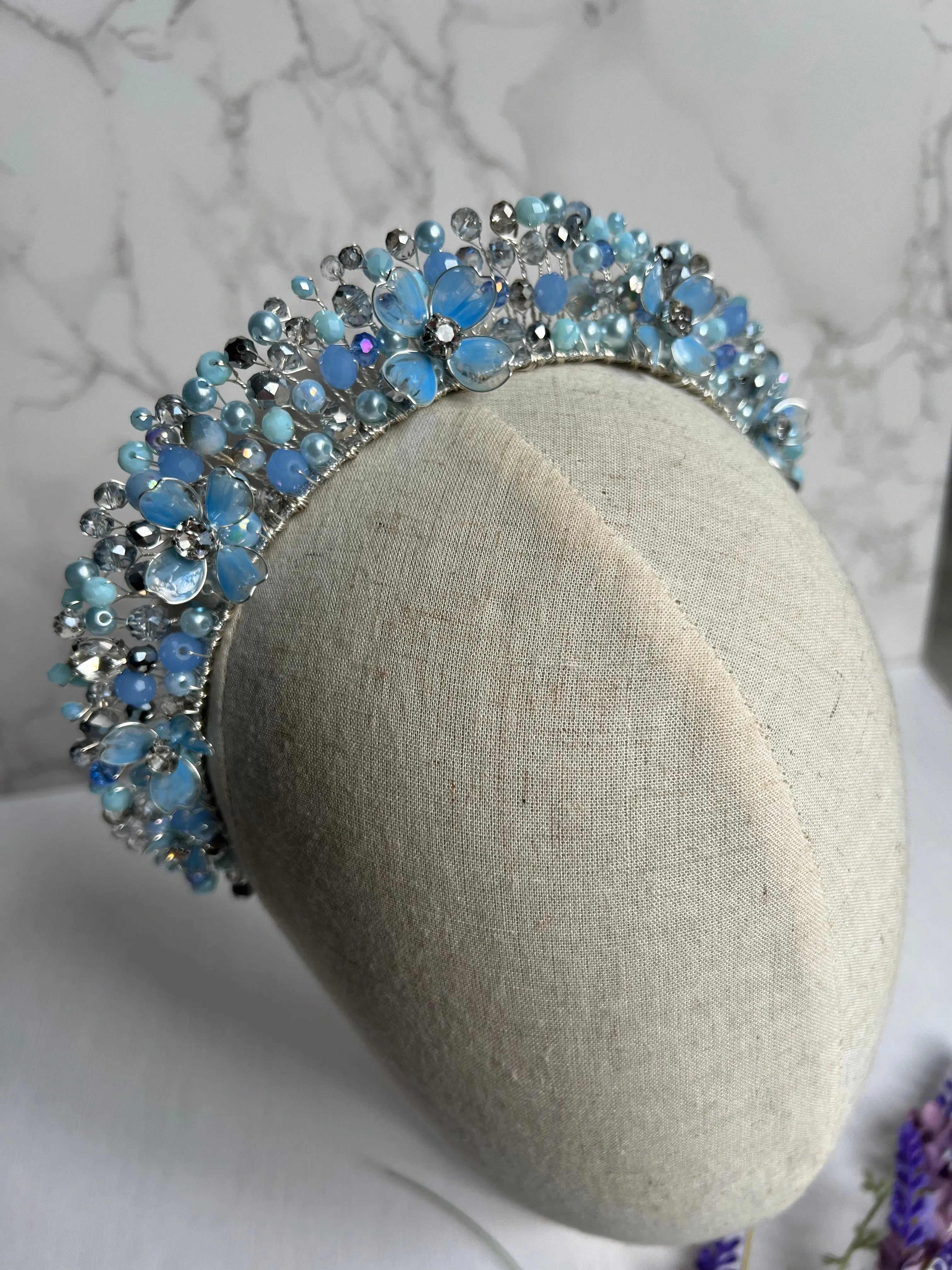 Blue Flora flower crown