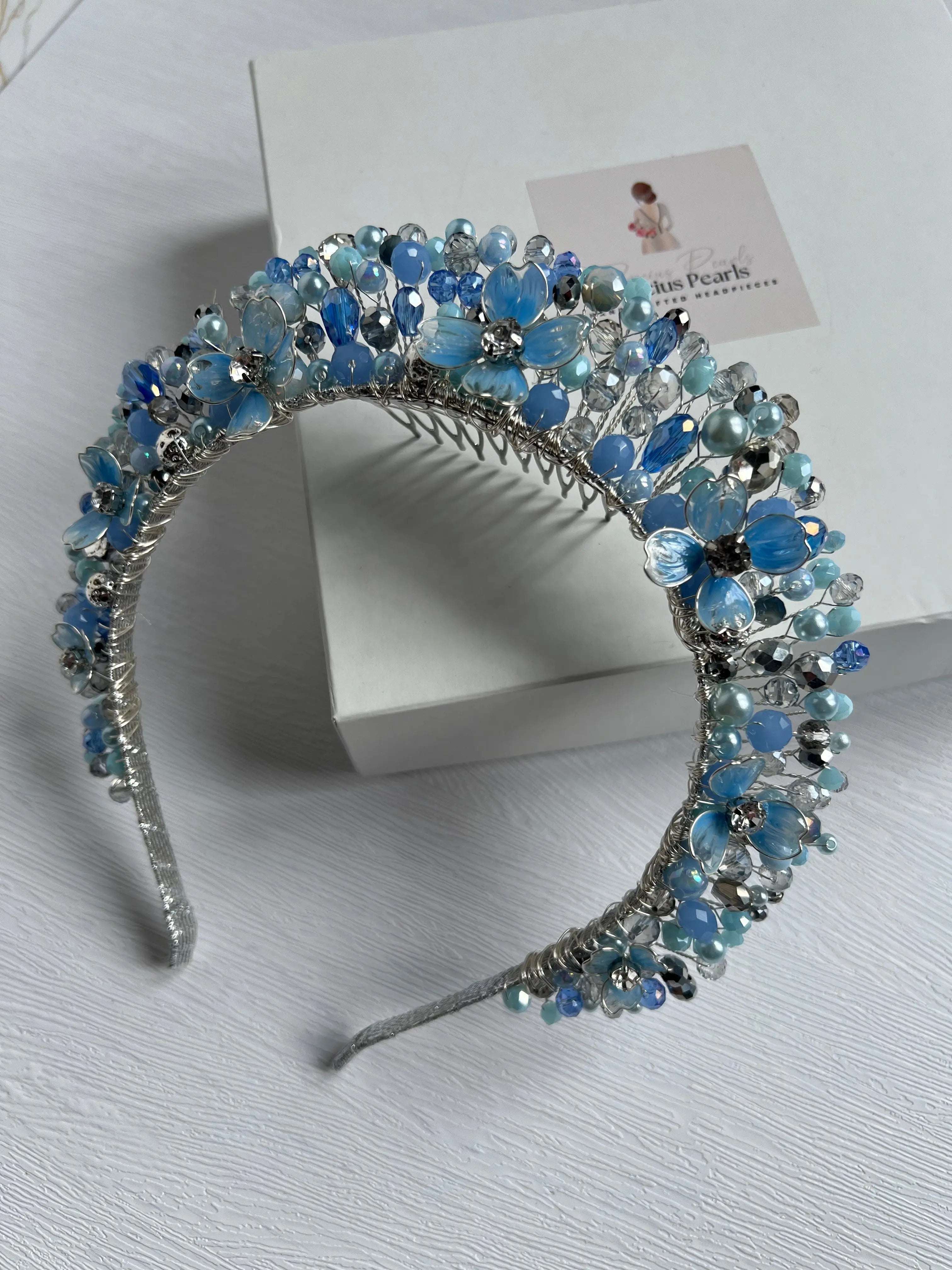 Blue Flora flower crown