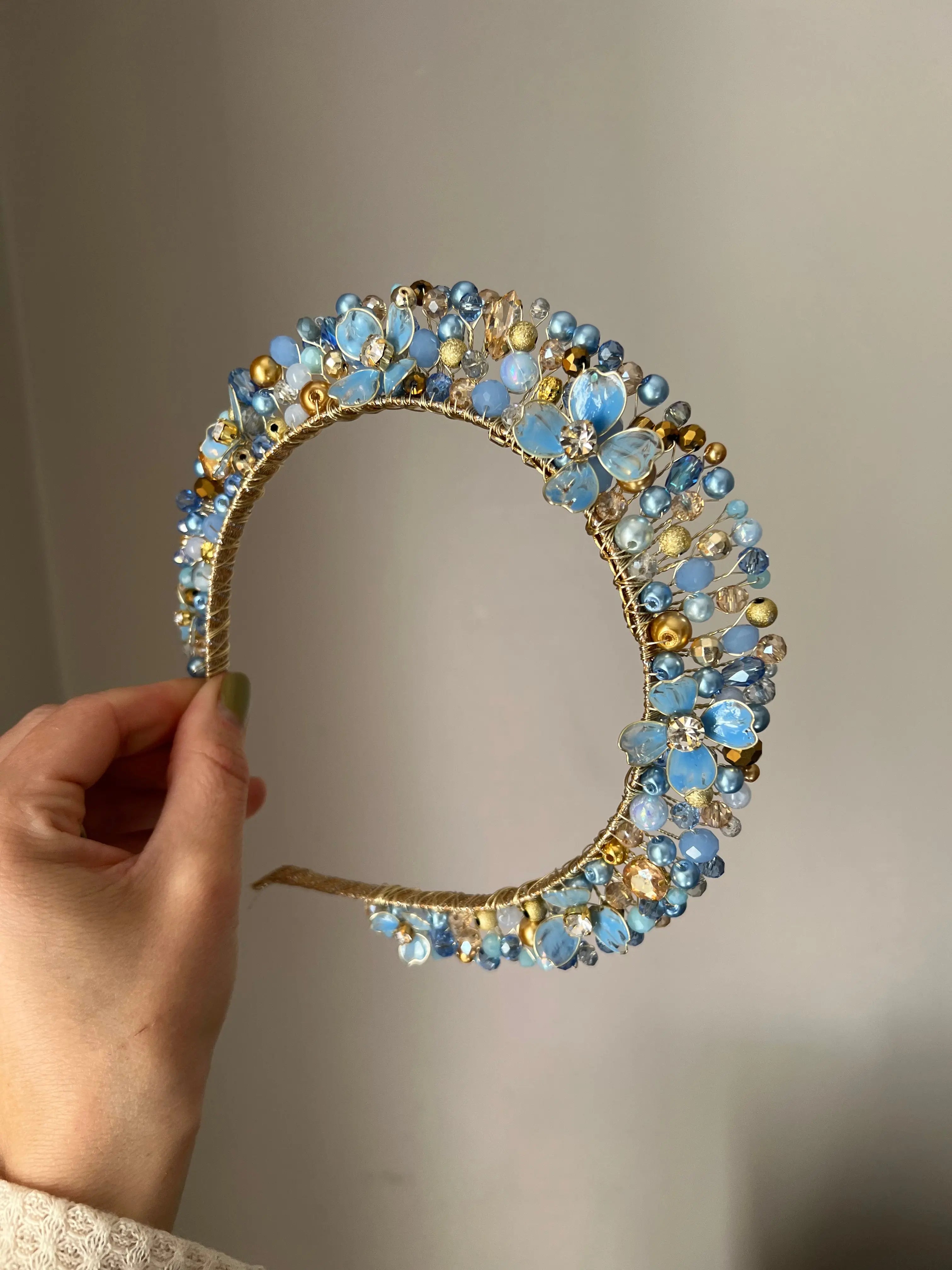 Blue Flora flower crown