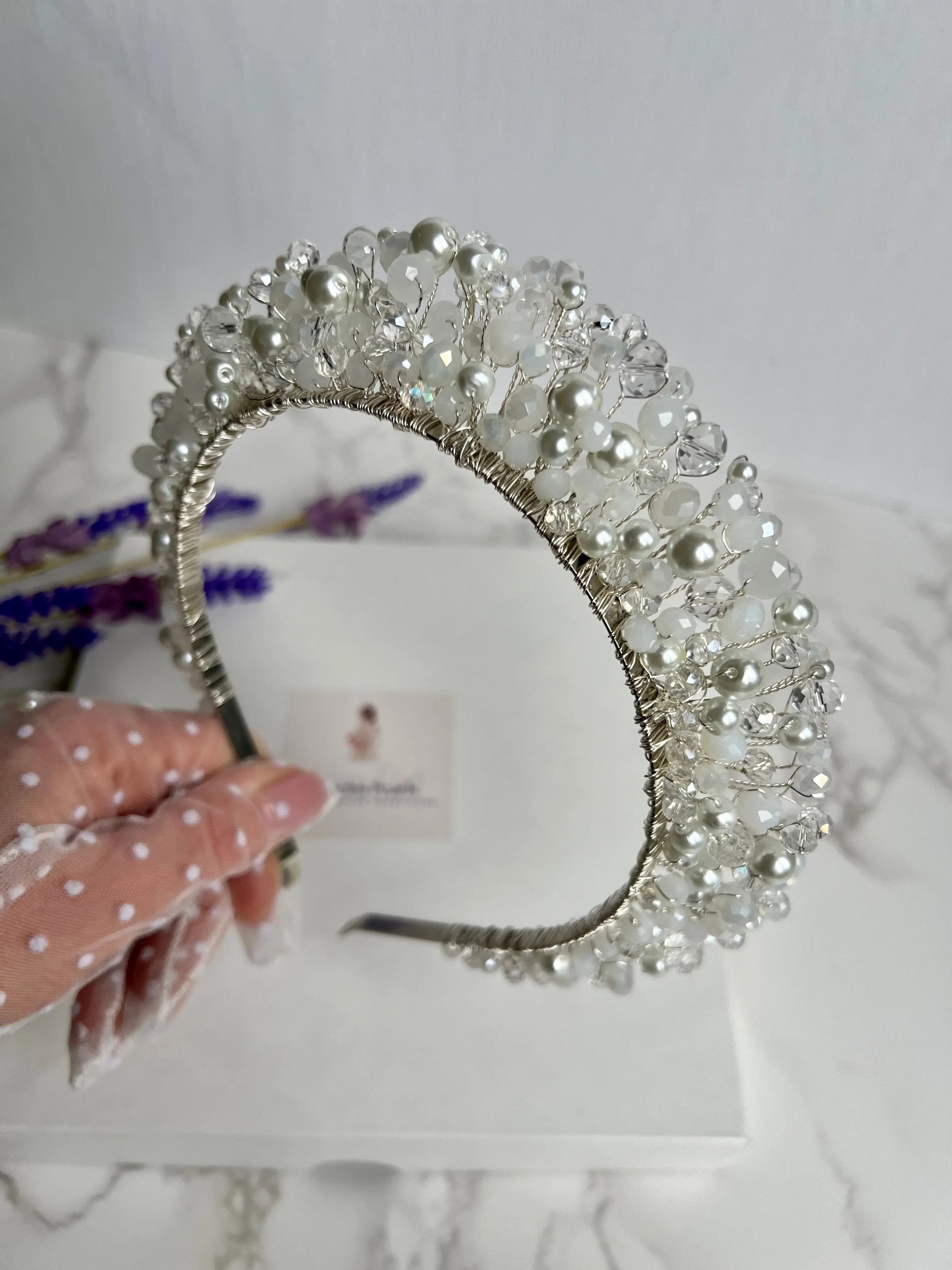 Bridal White Flower Crown