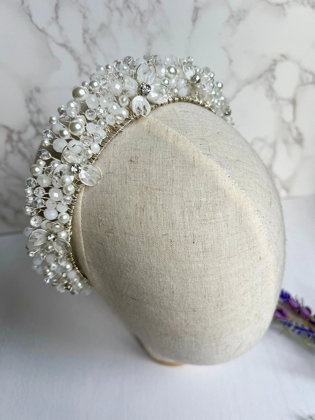 Bridal White Flower Crown