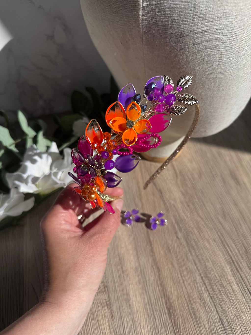 Orange, Fucshia and Purple Orange, Fucshia and Purple Precius pearls
