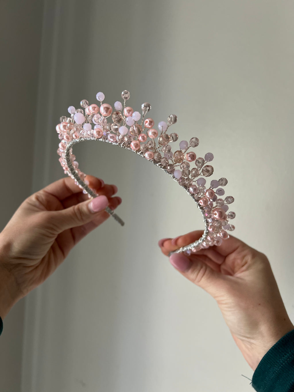 Medium height tiara Medium height tiara Precius pearls