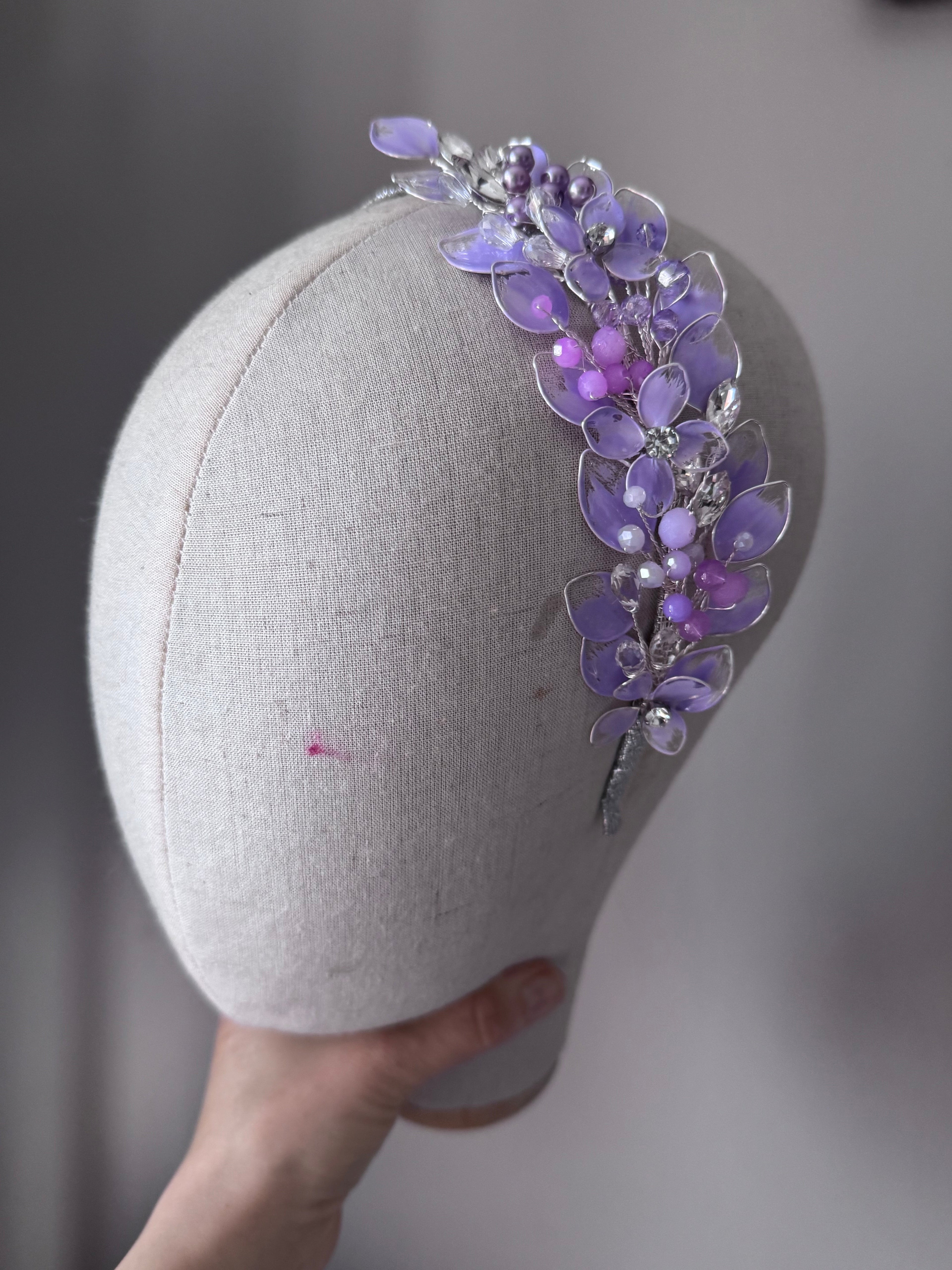 Lilac and Silver Lilac and Silver Precius pearls