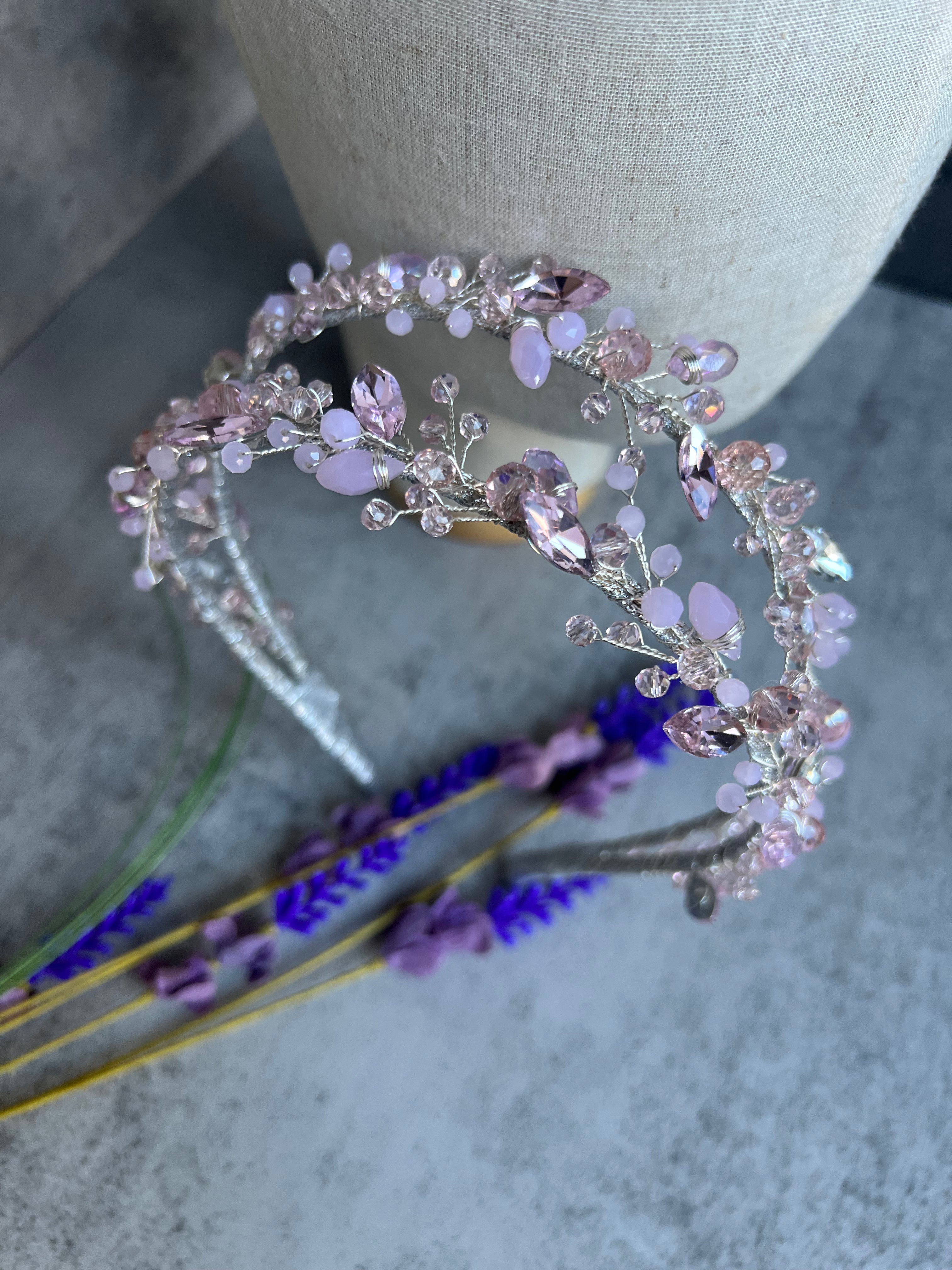 Bella Double bridal crown Bella Double bridal crown Precius pearls
