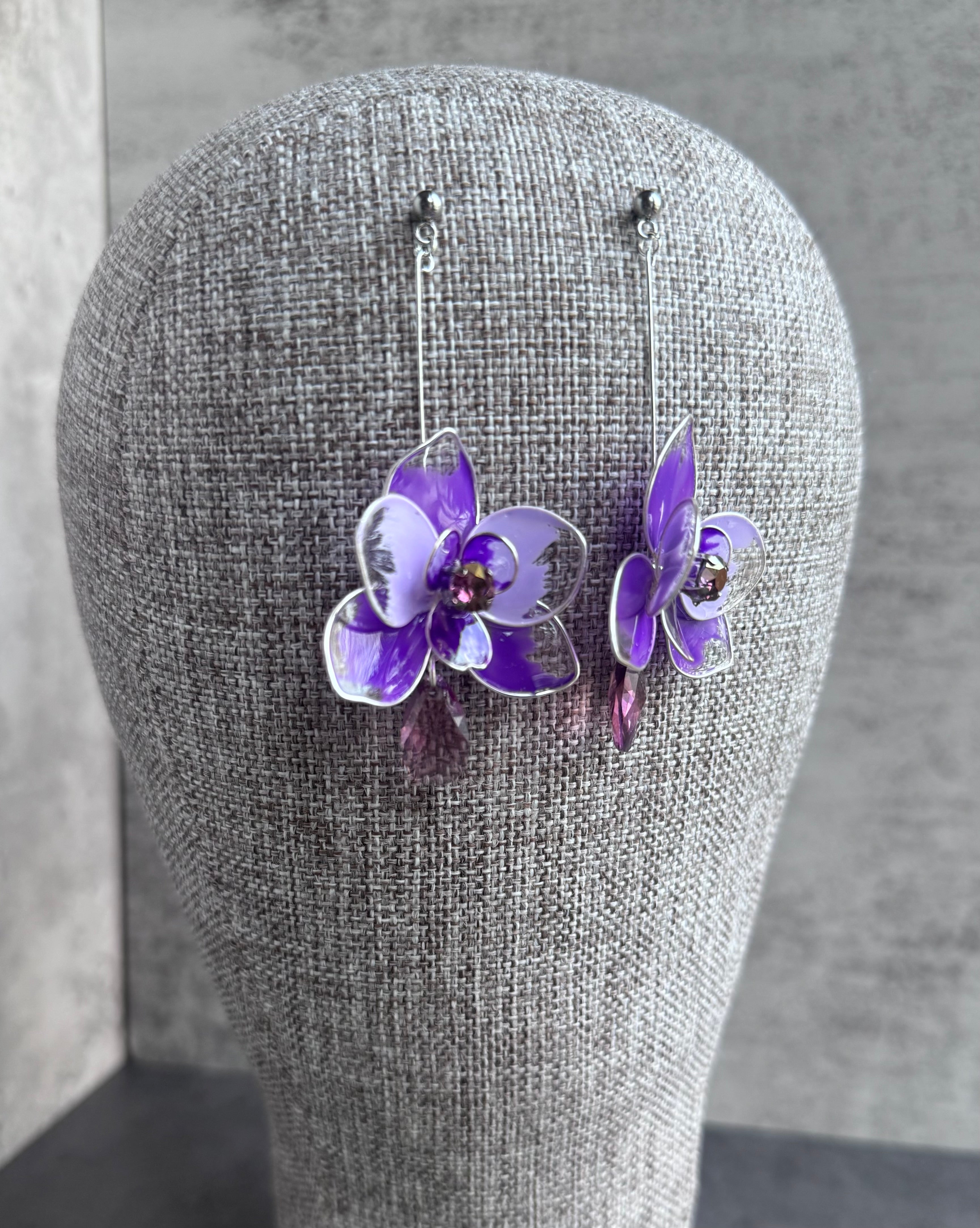 Violet Orchid Dream Earrings Violet Orchid Dream Earrings Precius pearls