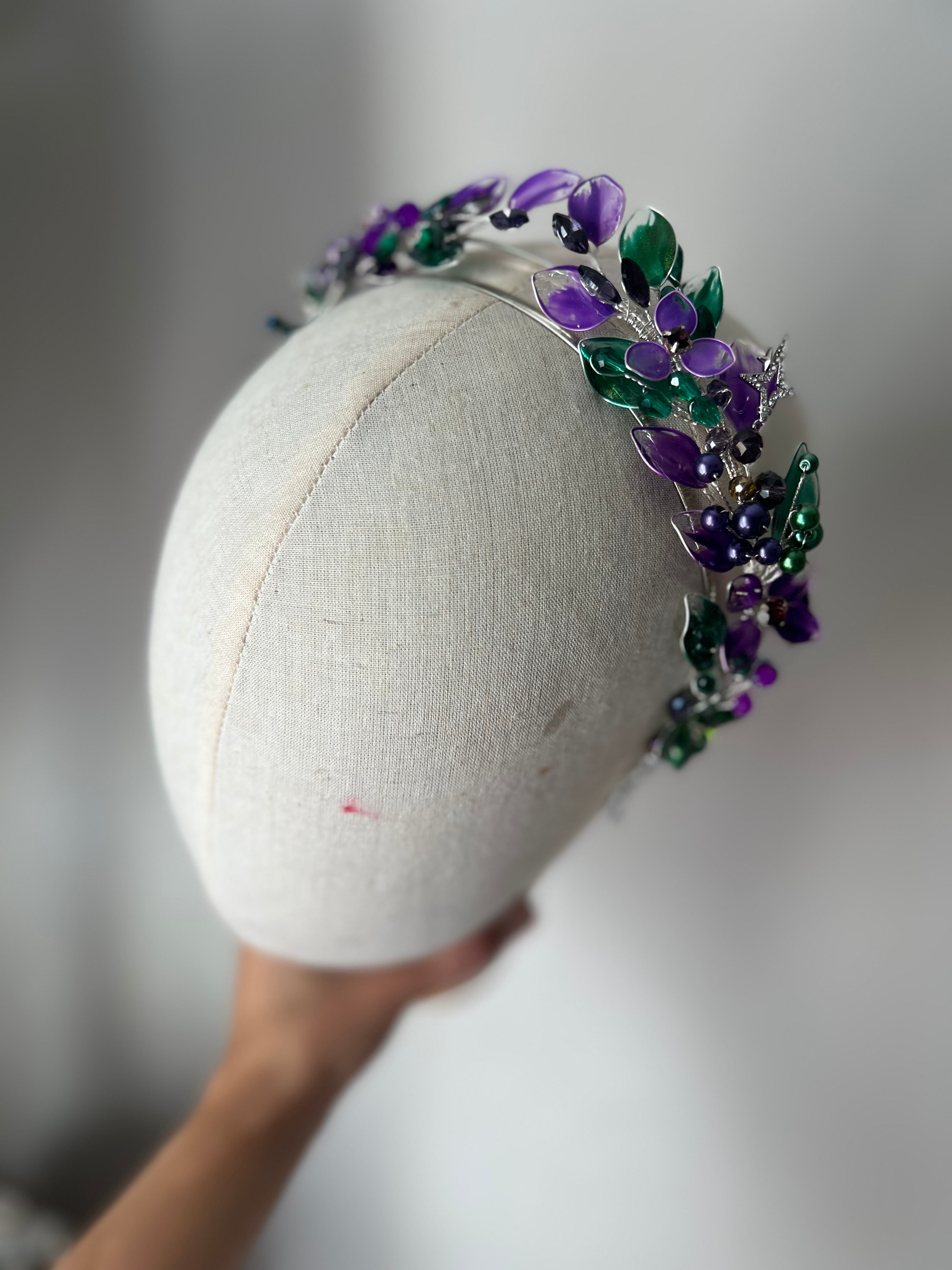 Purple and Green Purple and Green Precius pearls