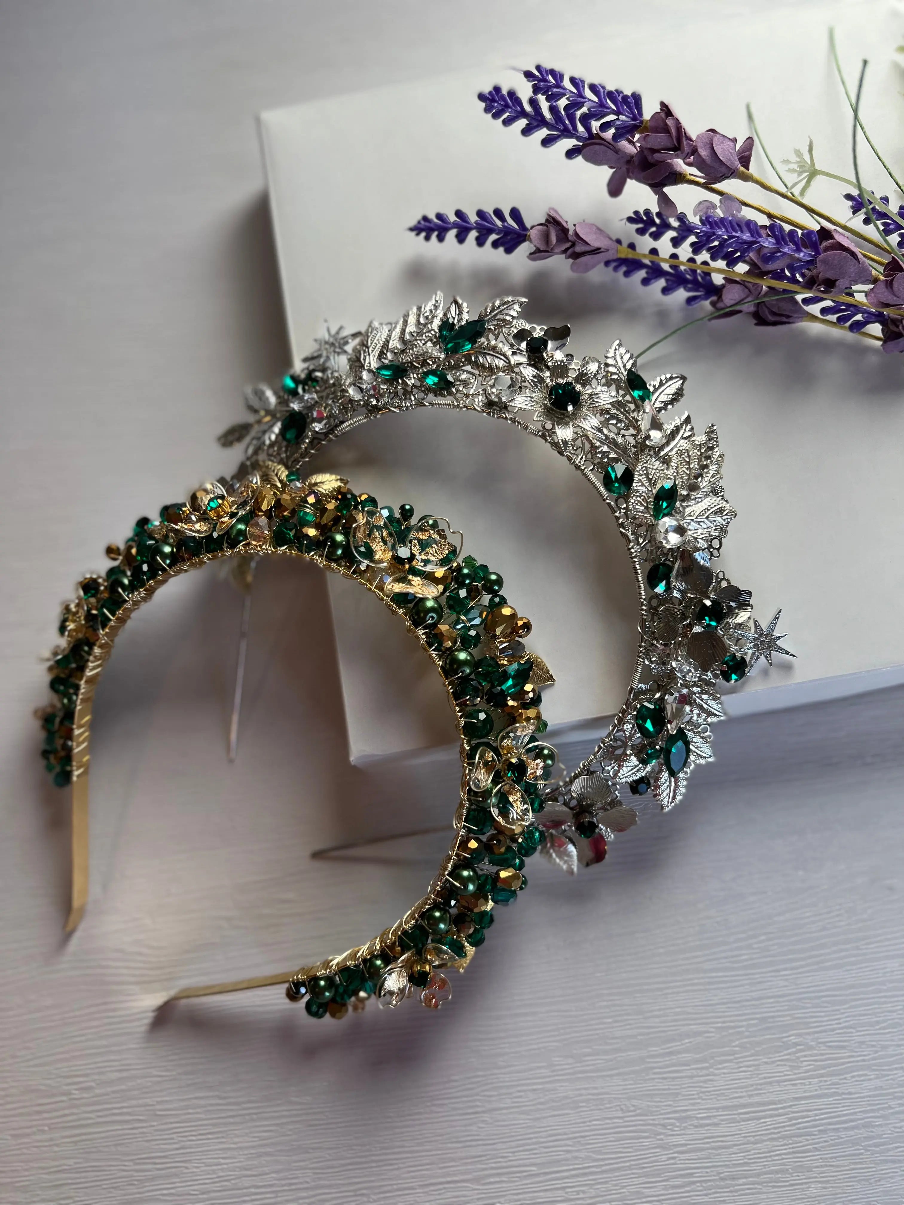 FLORA Emerald Flower Crown