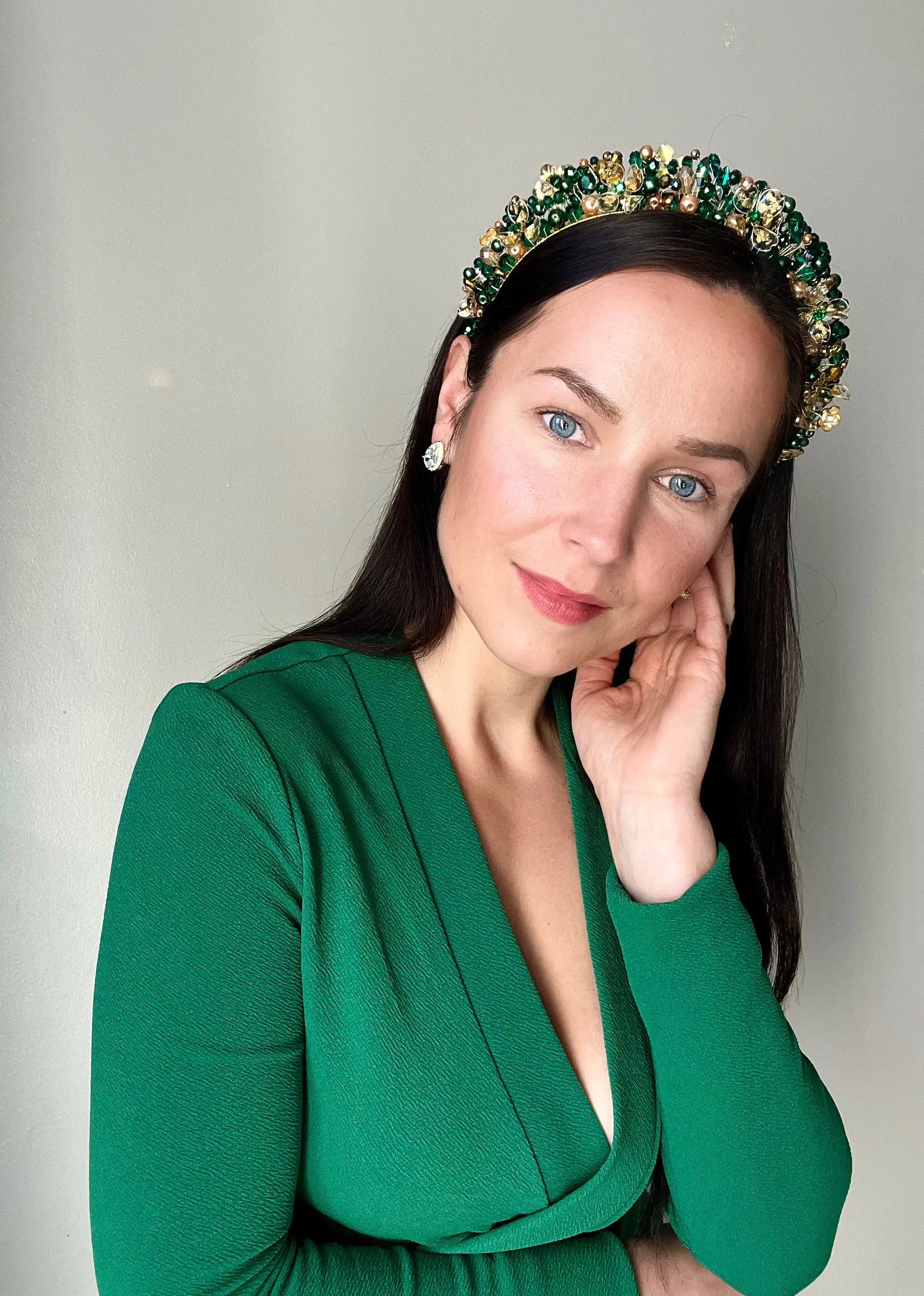 FLORA Emerald Flower Crown