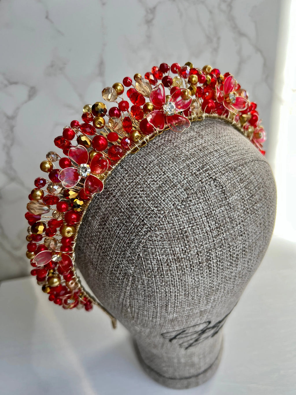 Flora Red and Gold Crown