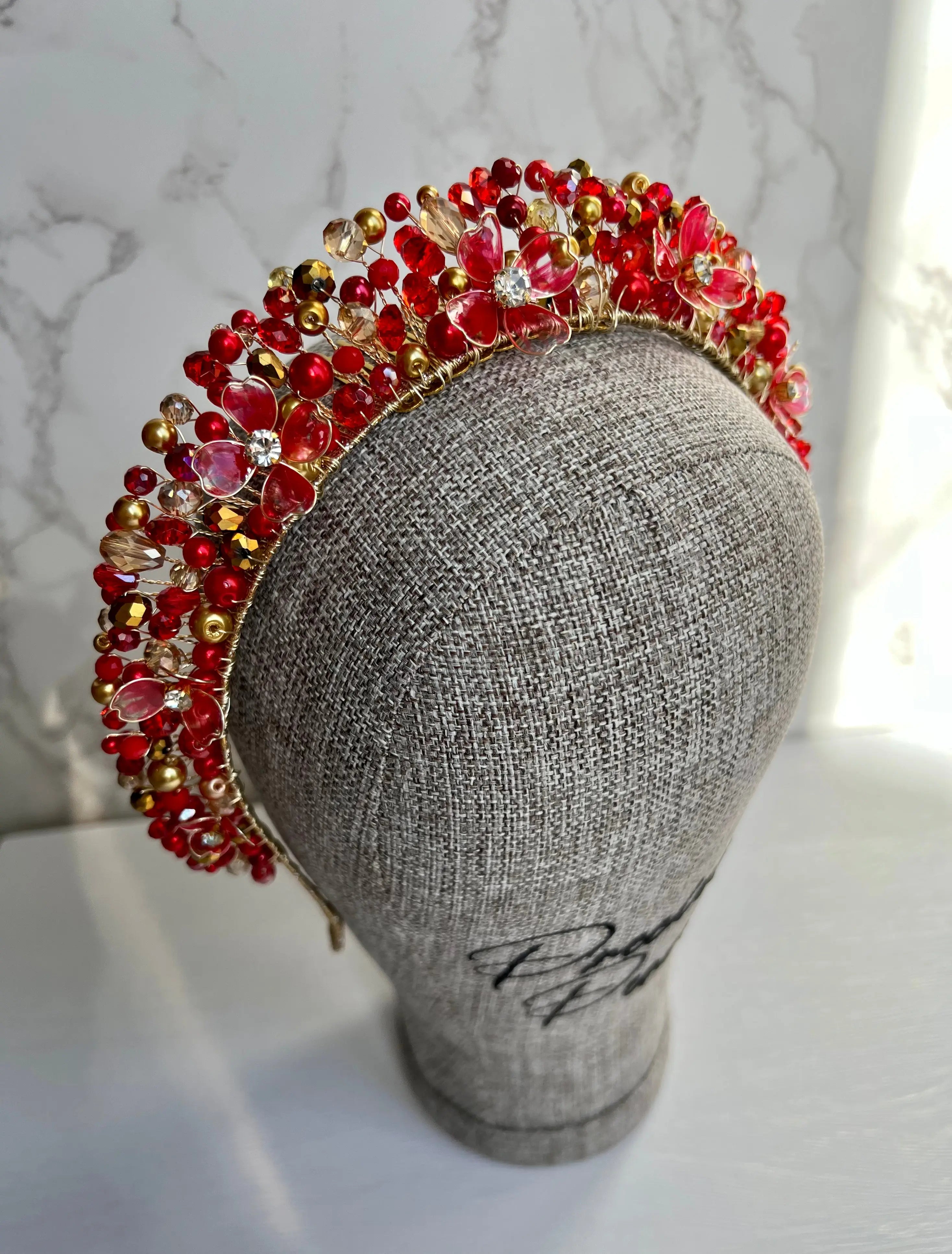 Flora Red and Gold Crown