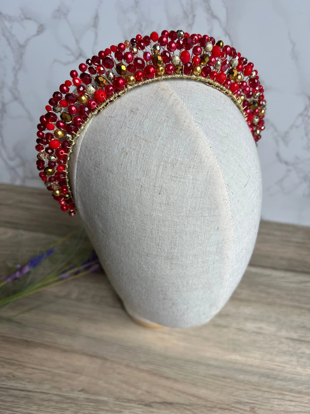 Flora Red and Gold Crown