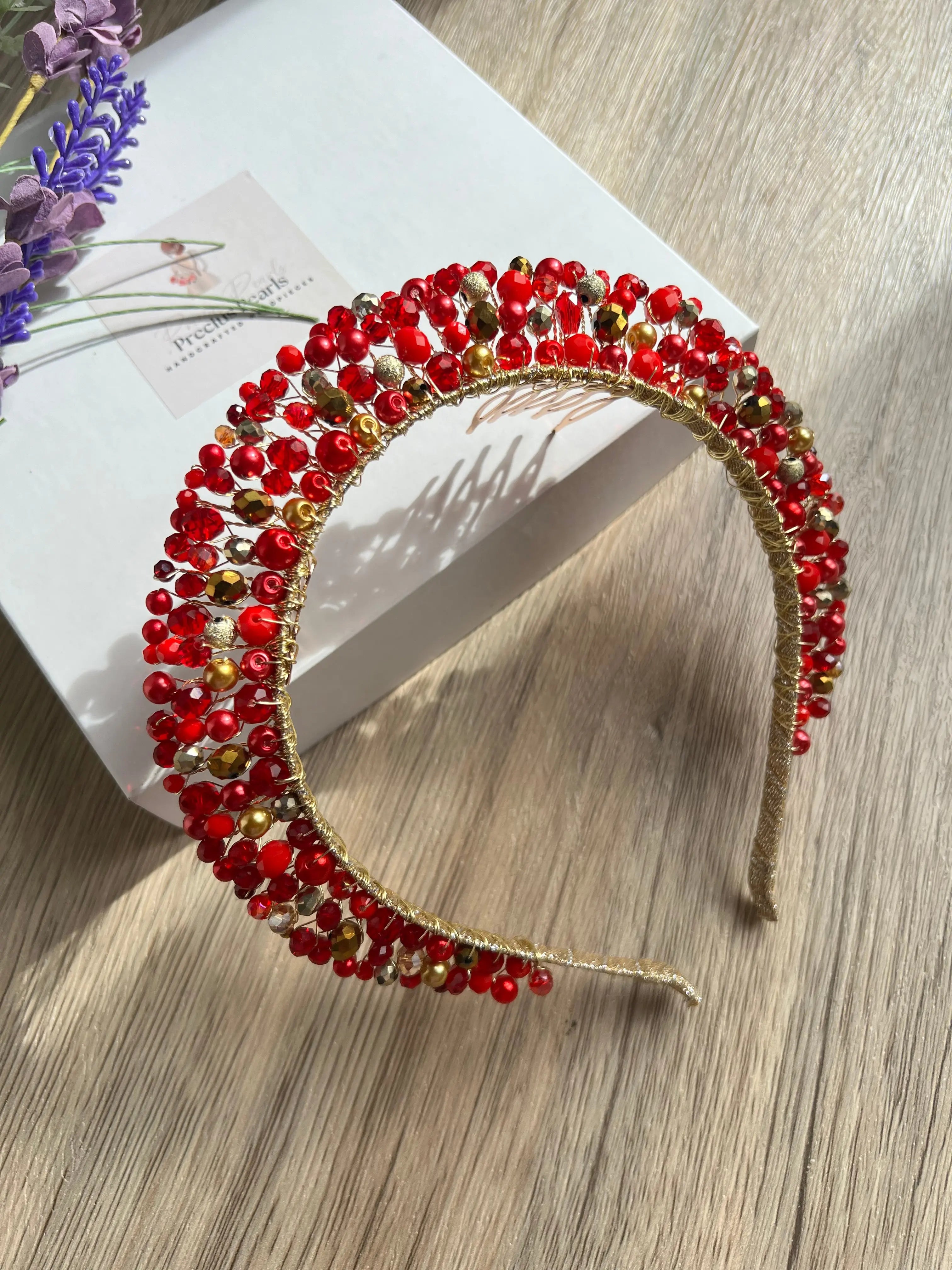 Flora Red and Gold Crown