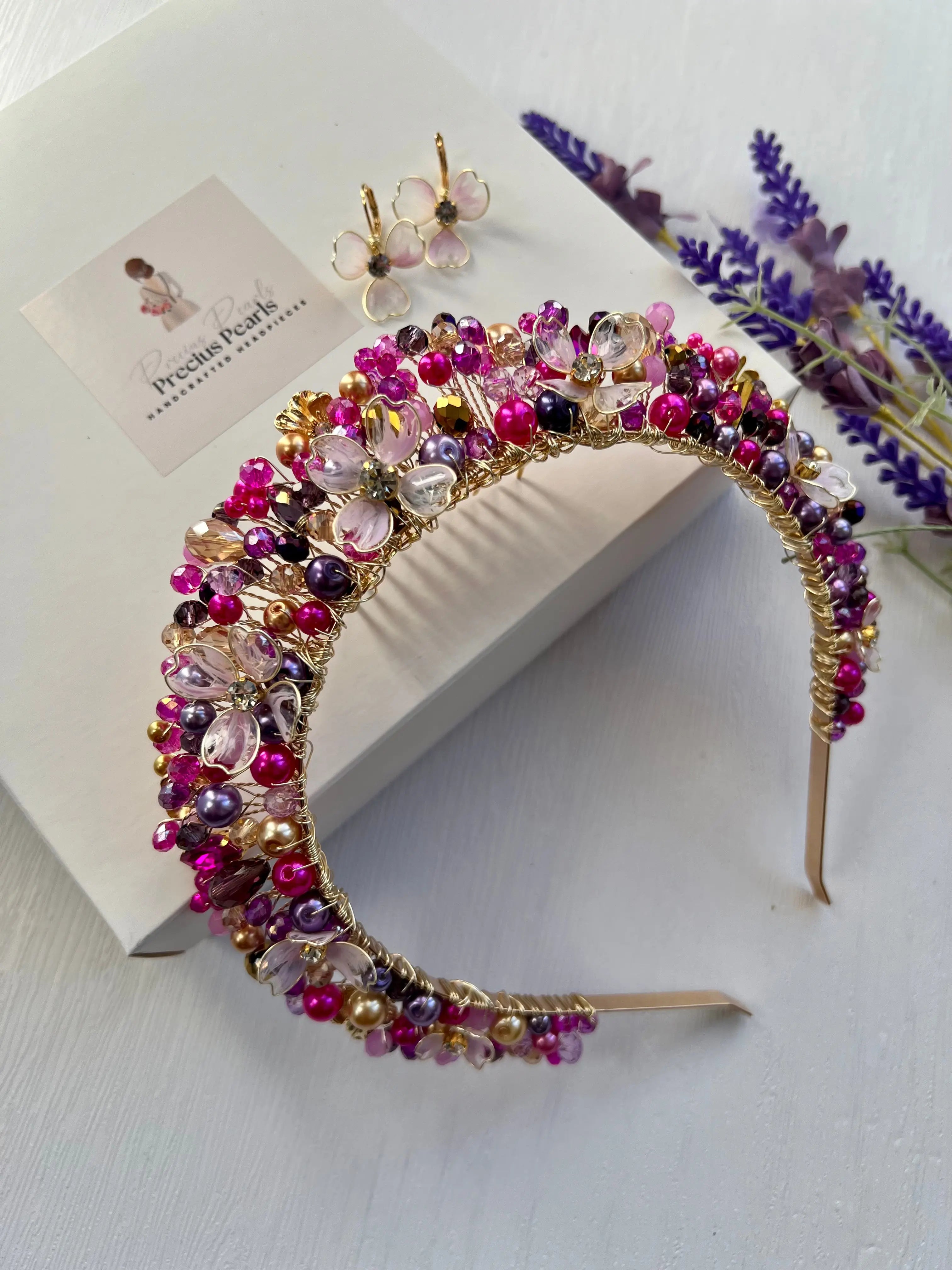 Pink & Purple Flower Crown
