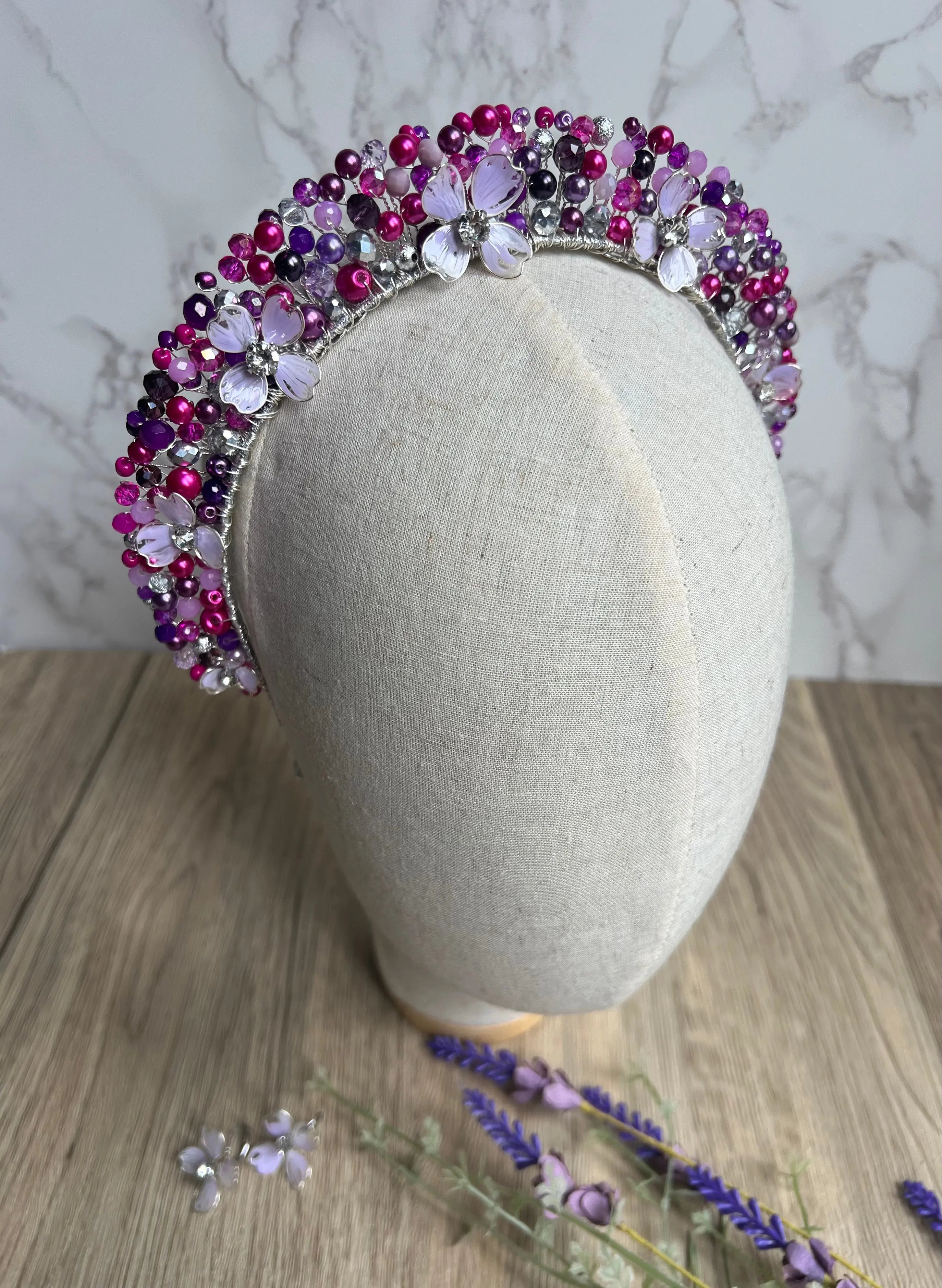 Pink & Purple Flower Crown