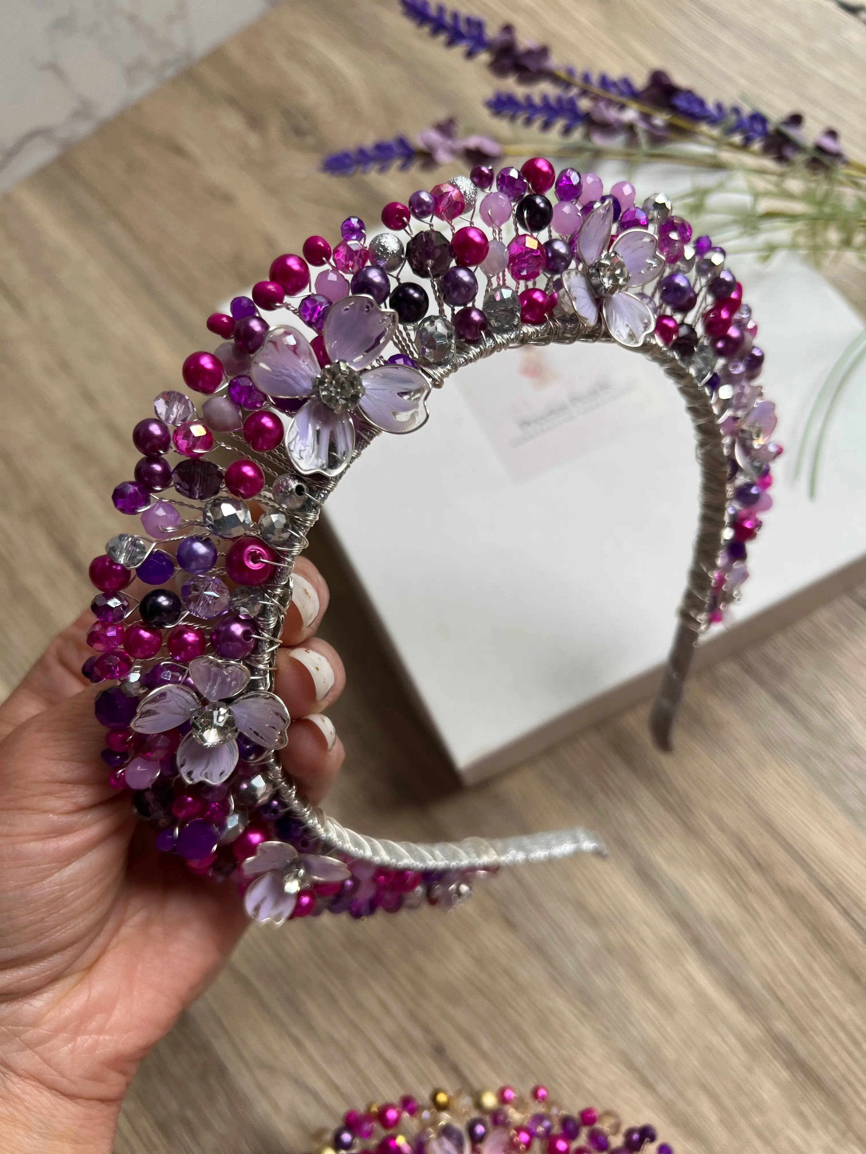 Pink & Purple Flower Crown