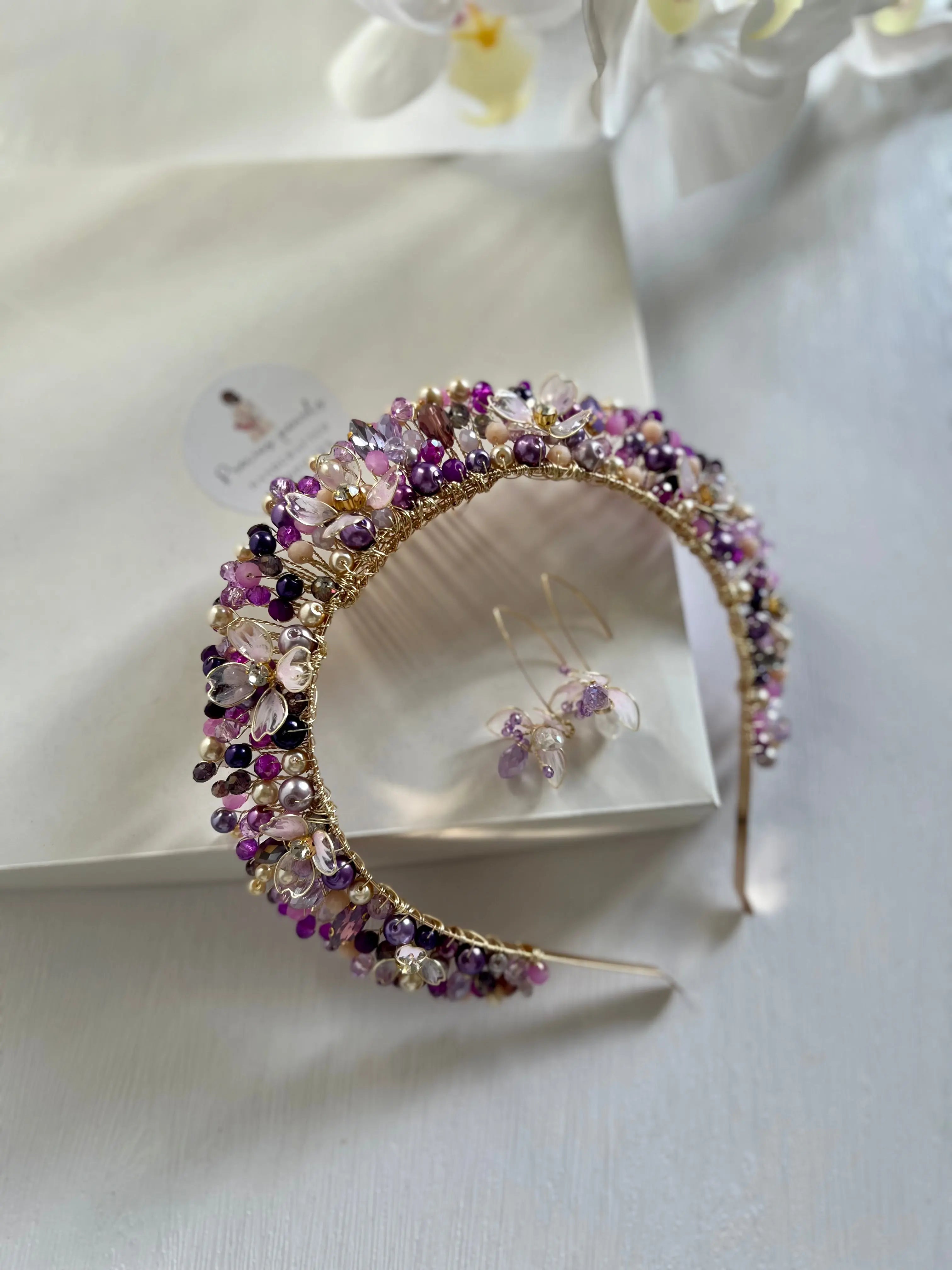 Purple Flower Crown