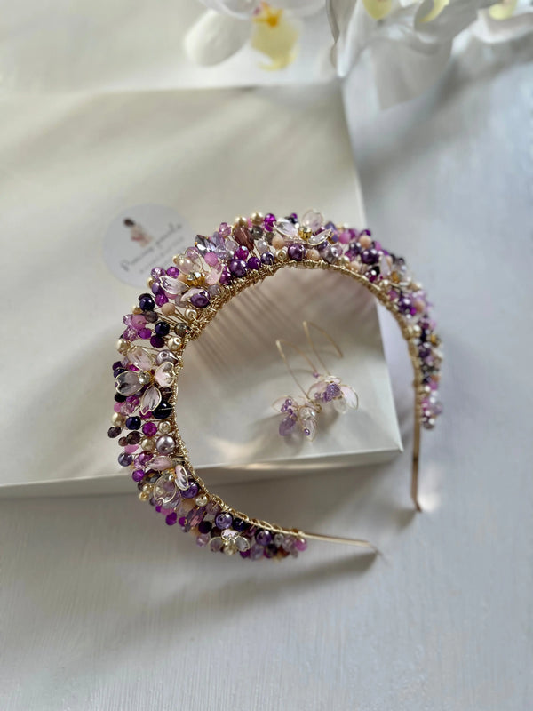 Purple Flower Crown