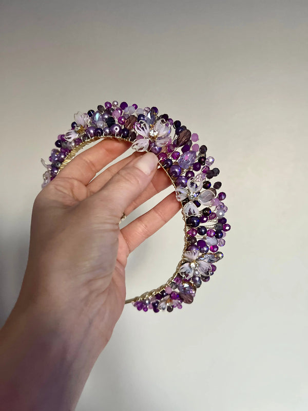 Purple Flower Crown