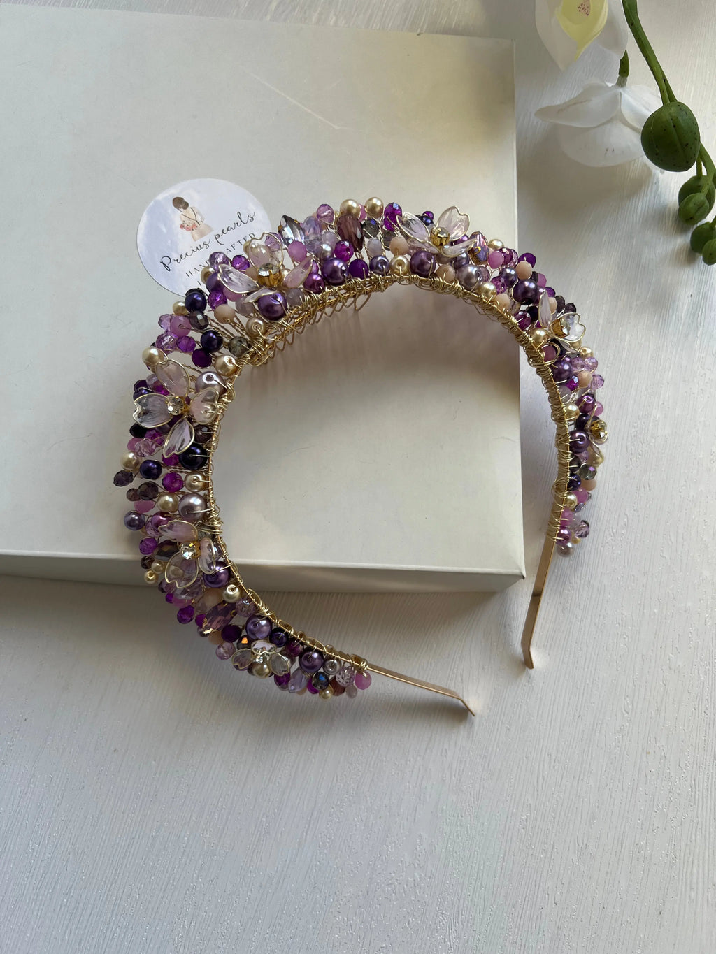 Purple Flower Crown
