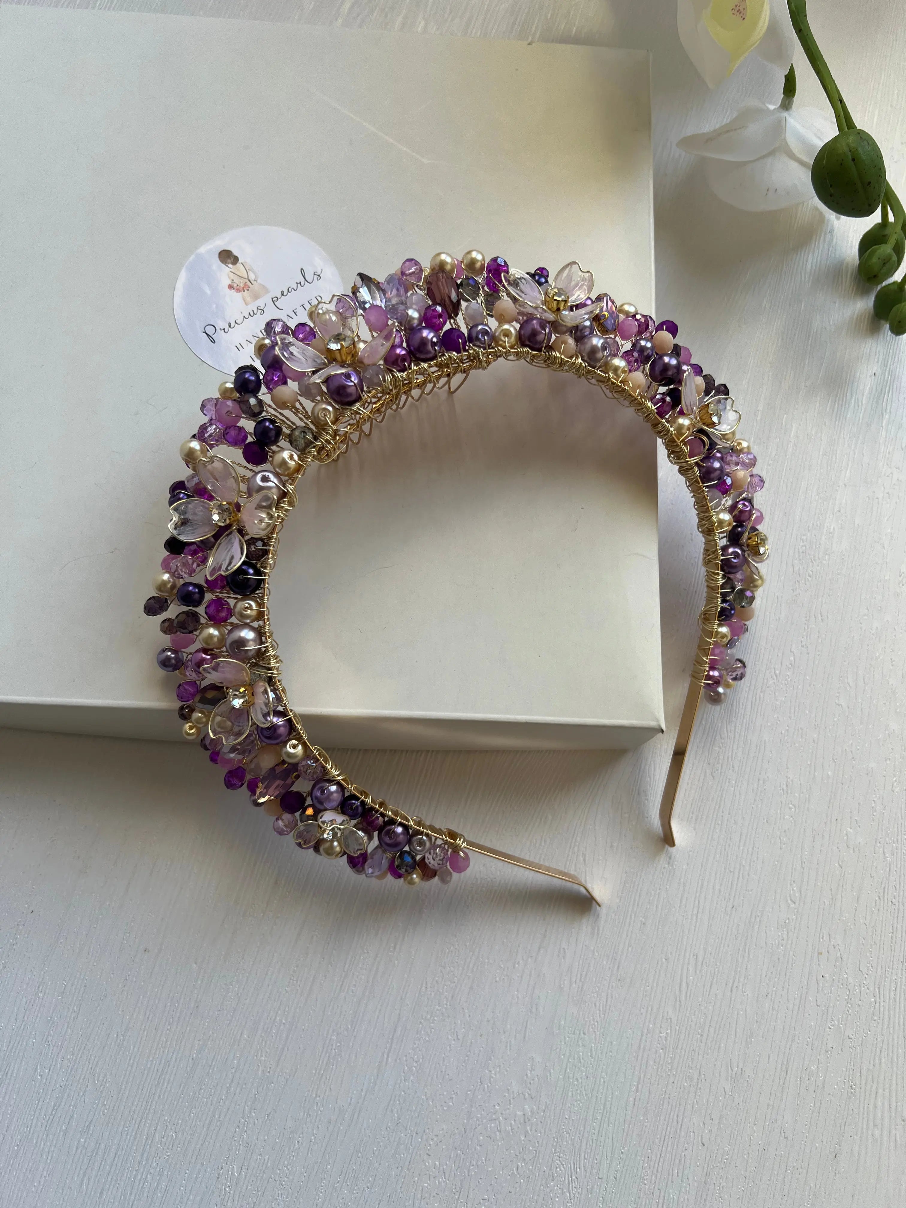 Purple Flower Crown