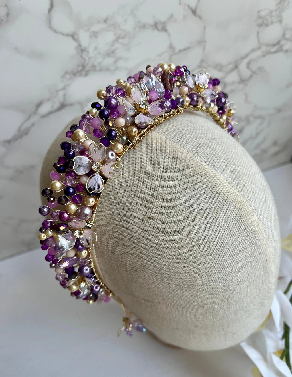 Purple Flower Crown
