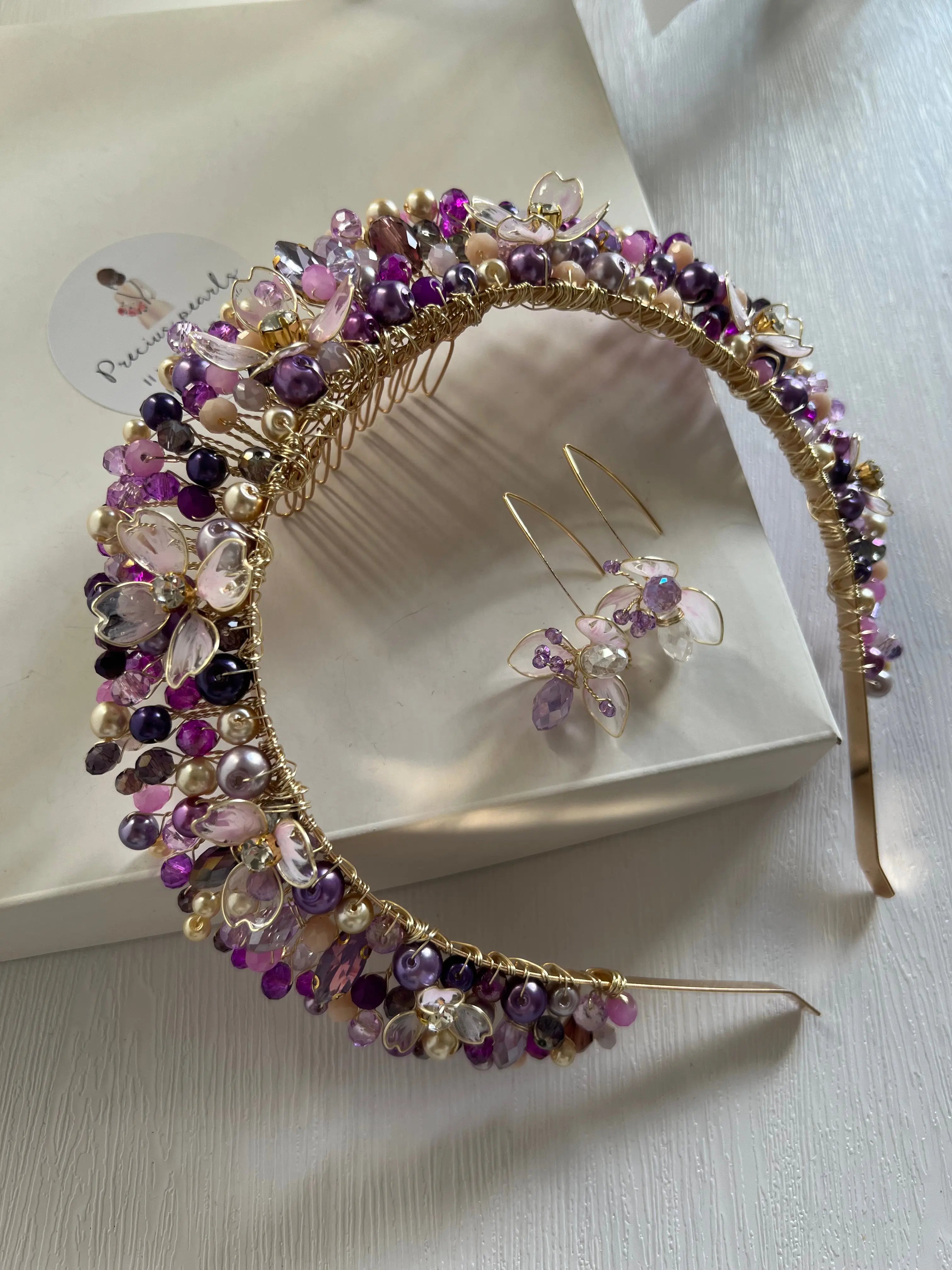 Purple Flower Crown