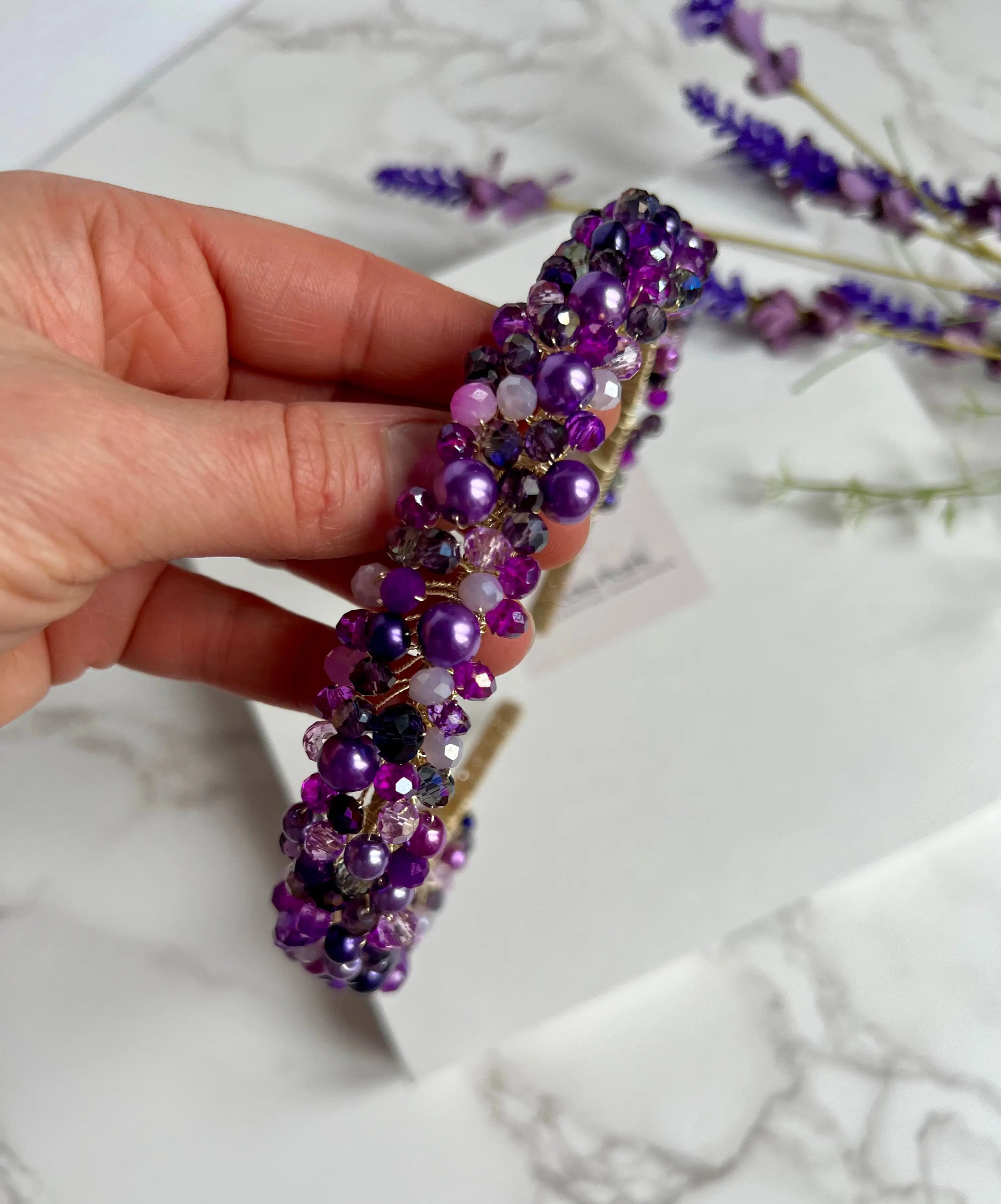 Purple headband