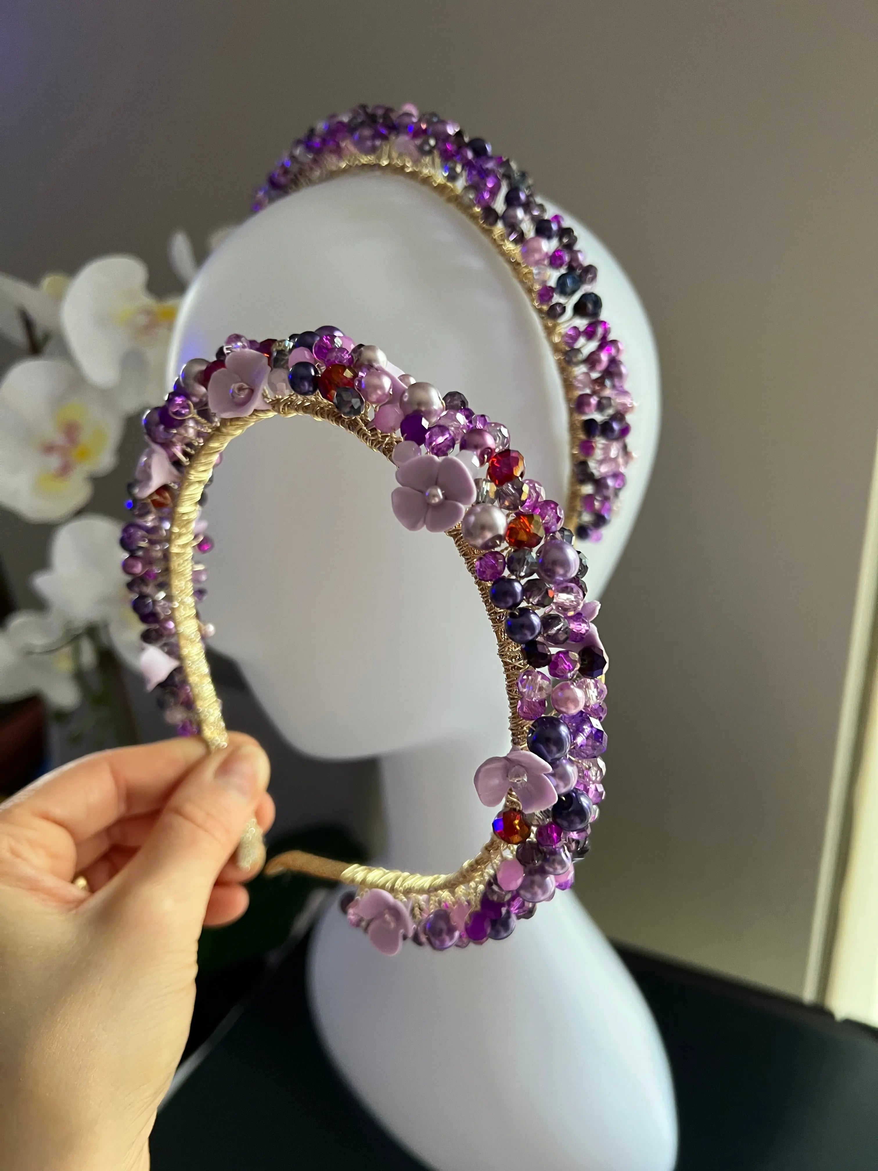 Purple headband