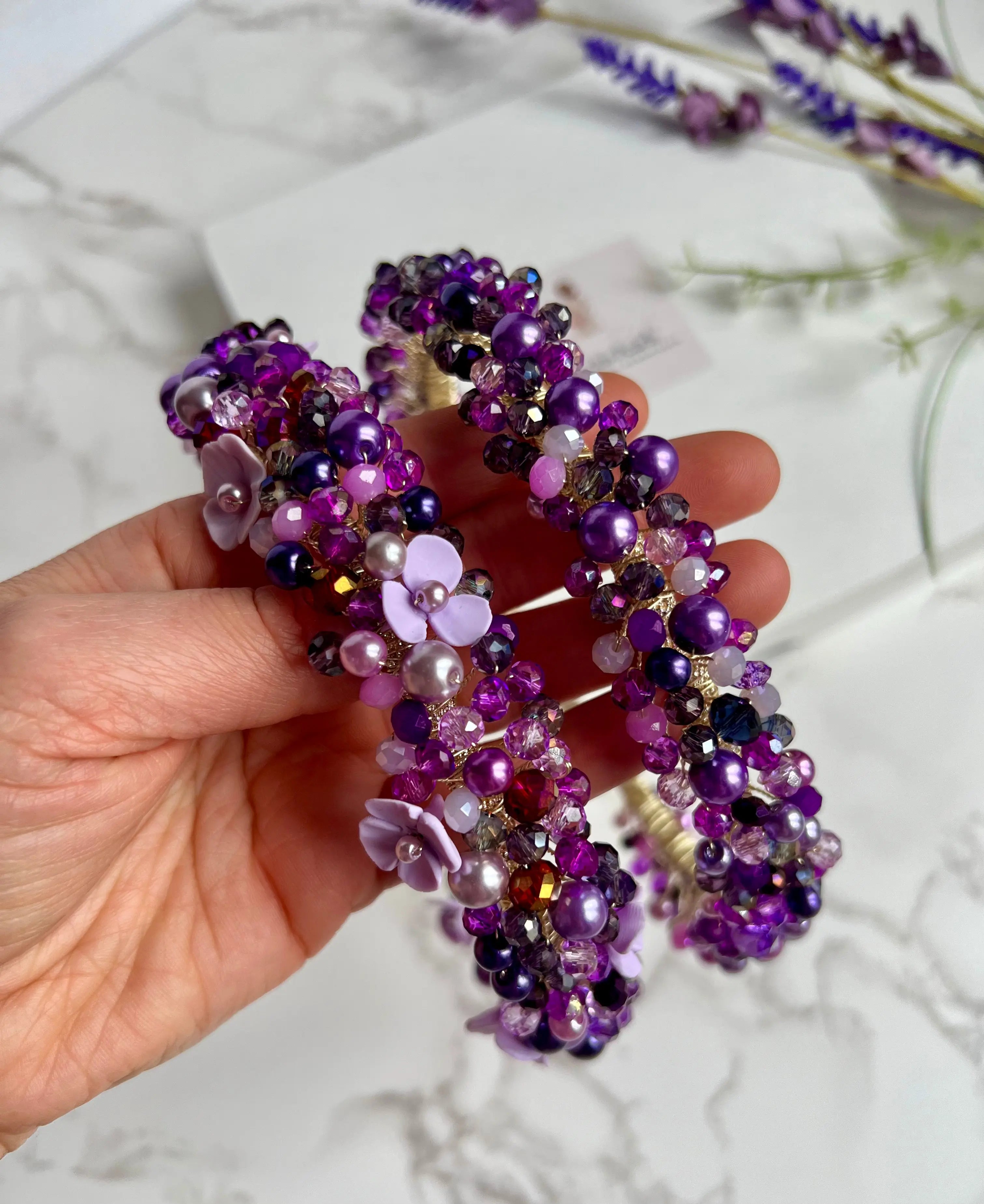 Purple headband
