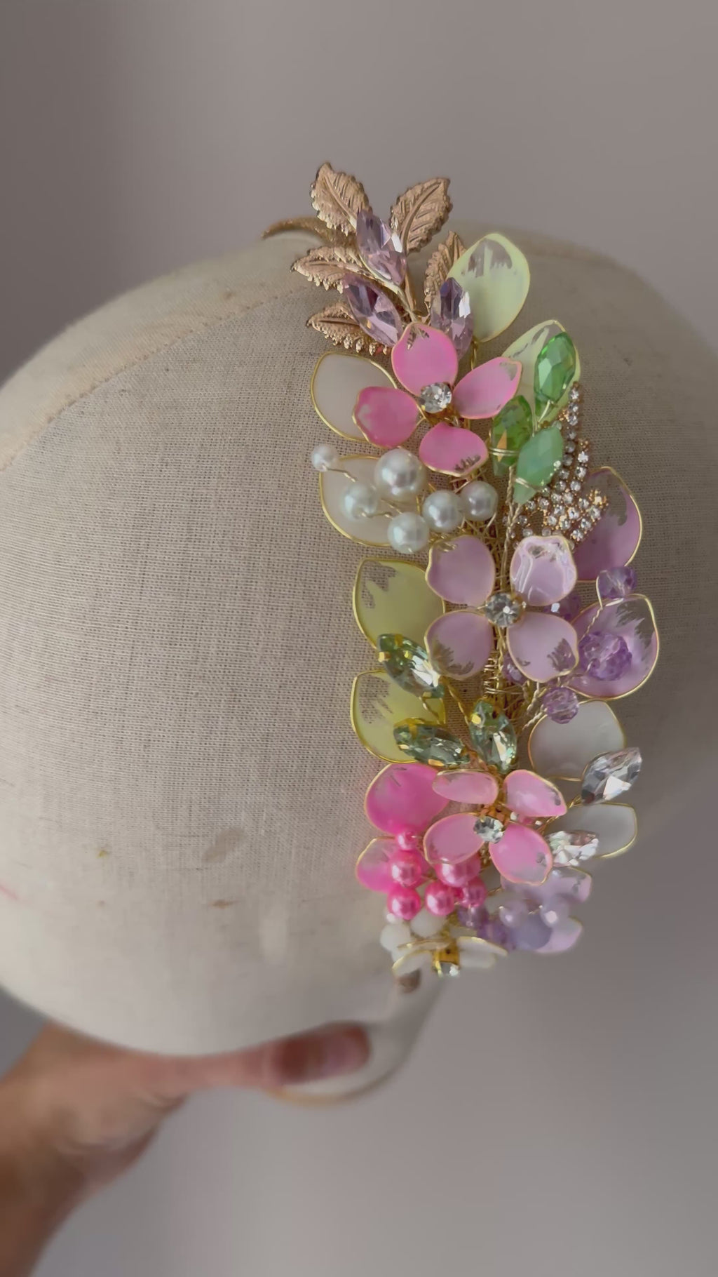 Pastel side Headpiece